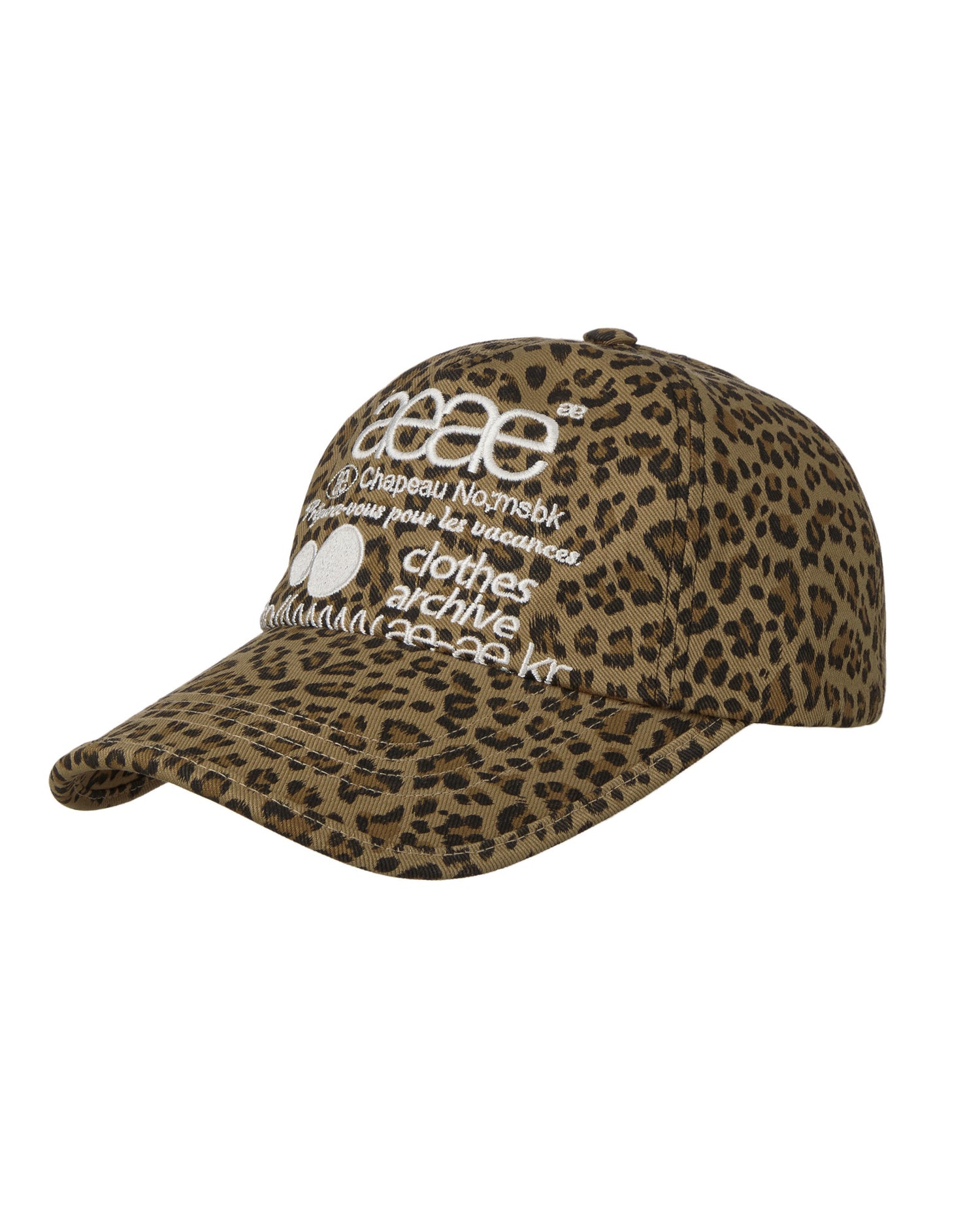 【6月上旬お届けアイテム】WEB LOGO LEOPARD CAP [MUSTARD]