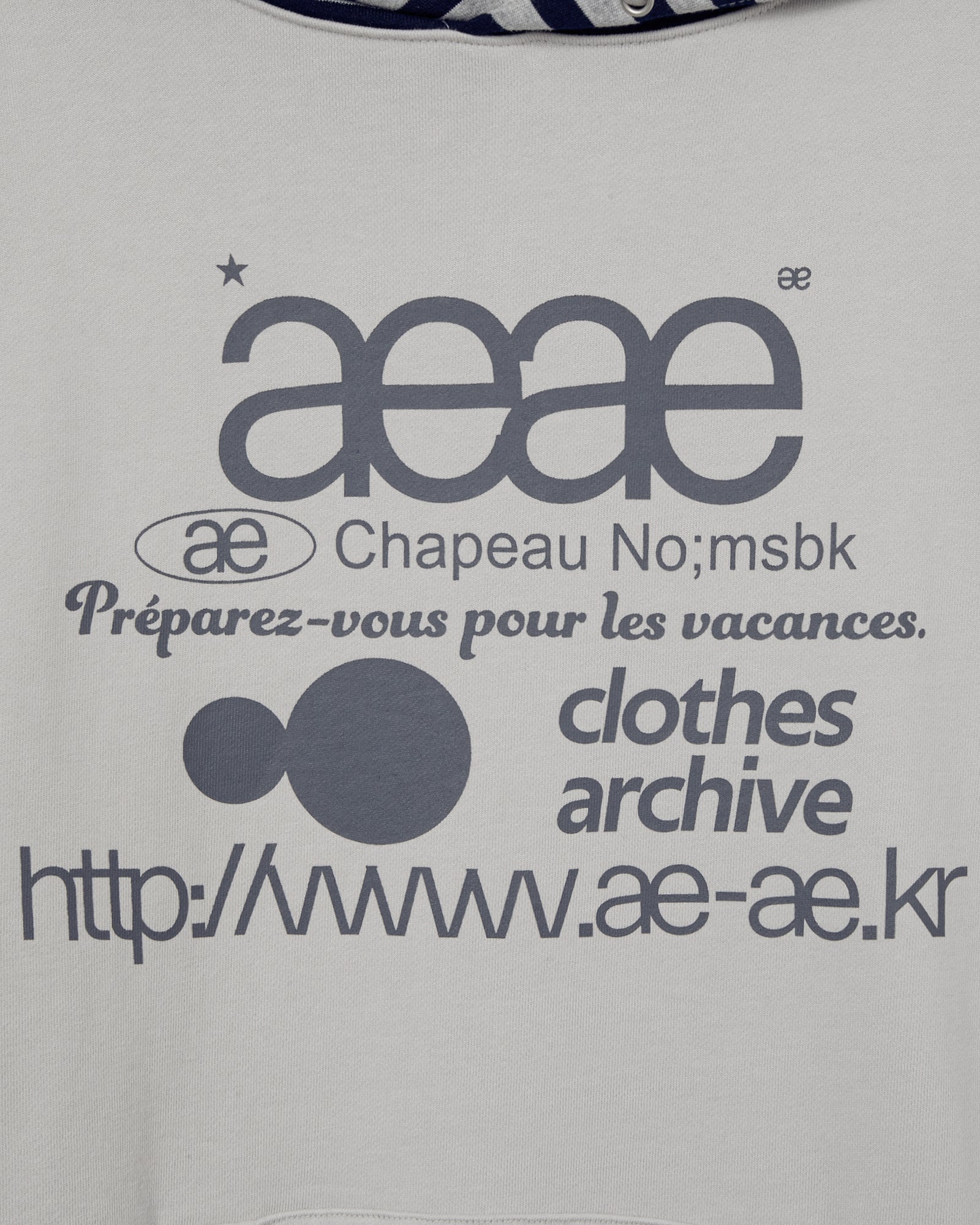 WEB LOGO LOOSED HOODIE [ASH]