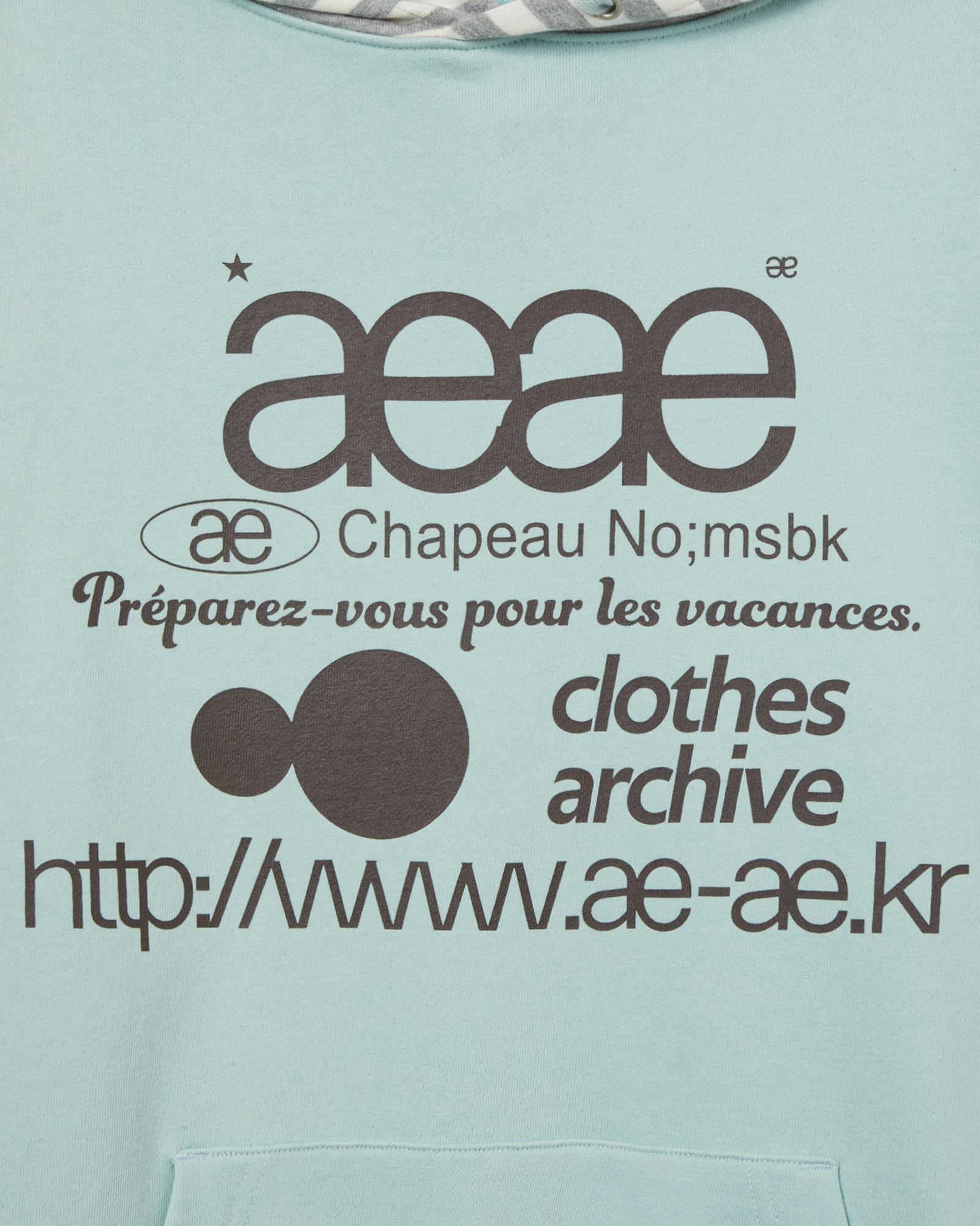 WEB LOGO LOOSED HOODIE [MINT]