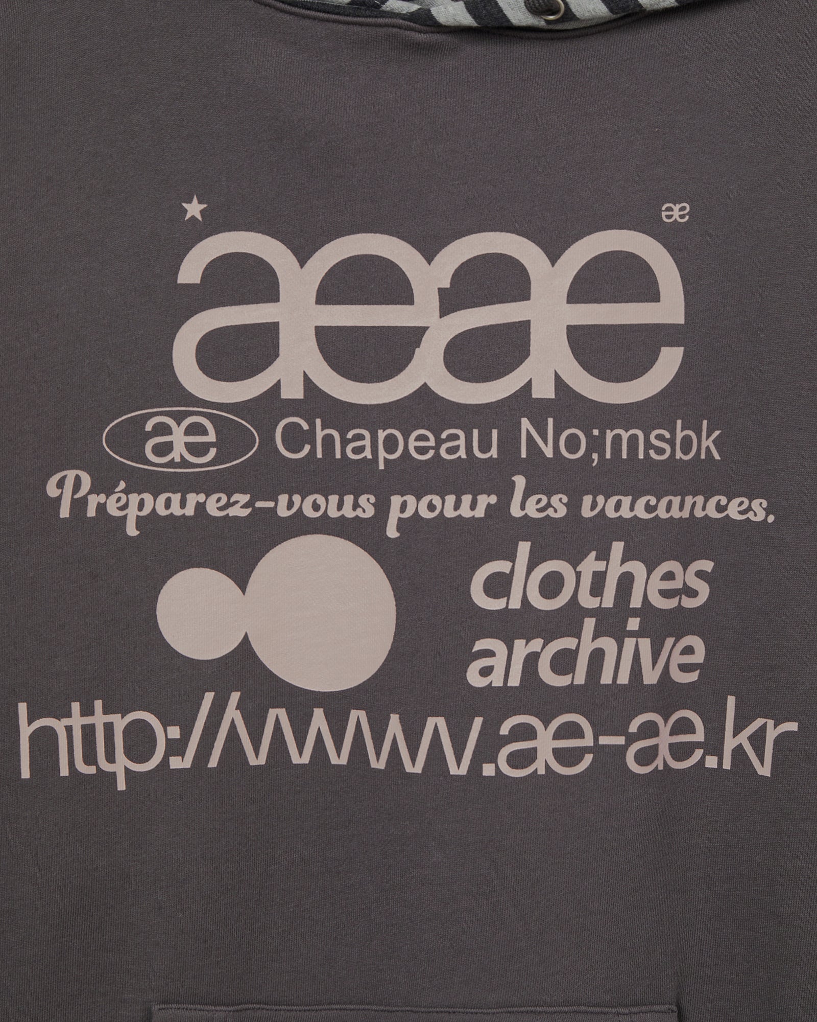 WEB LOGO LOOSED HOODIE [PURPLE CHARCOAL]