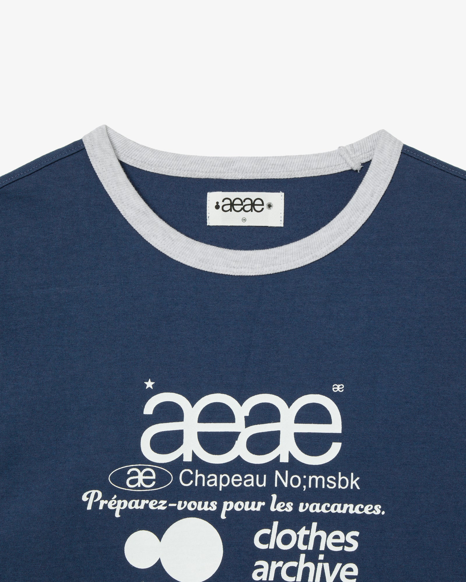 WEB LOGO RINGER TEE [INDIGO]