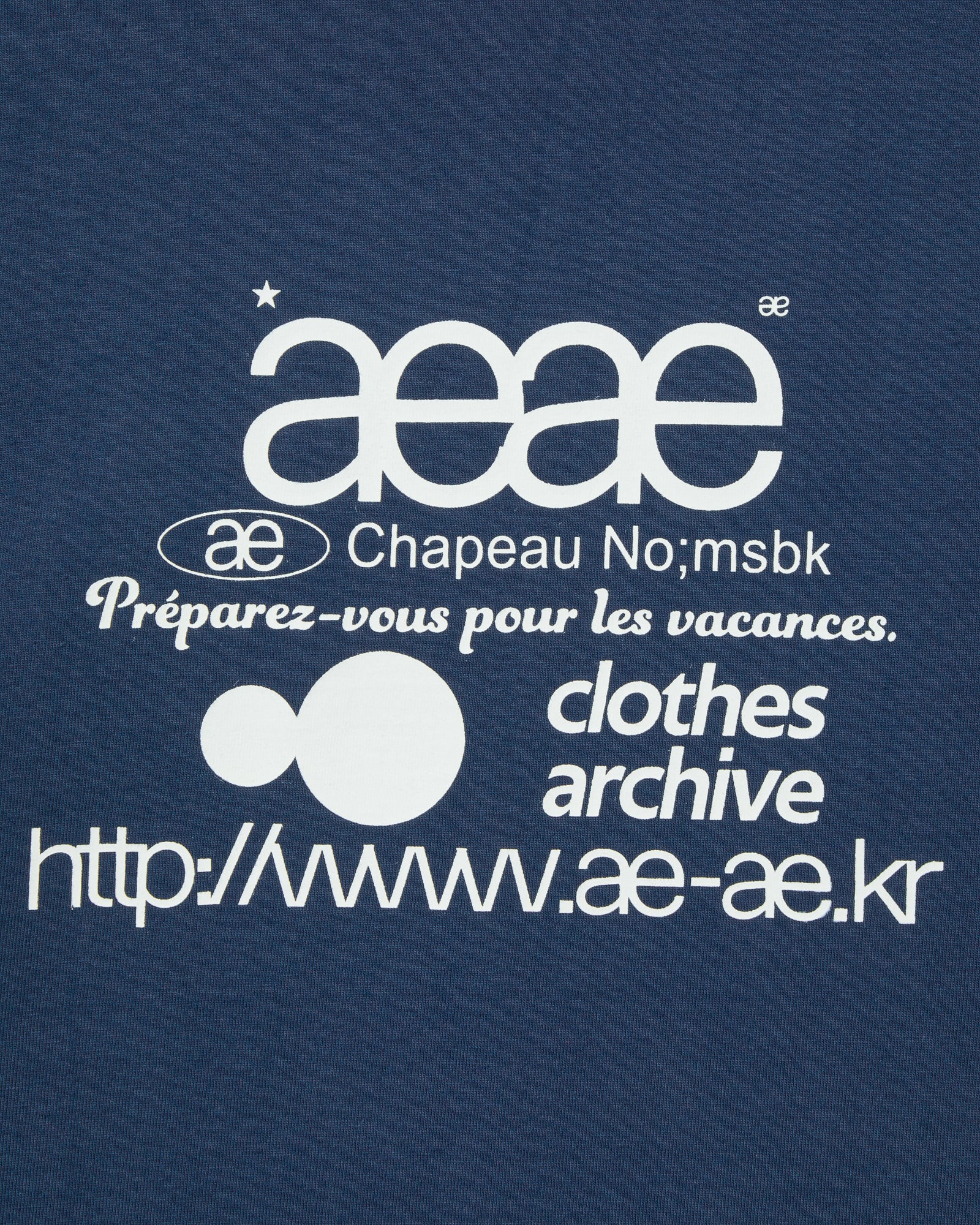 WEB LOGO RINGER TEE [INDIGO]