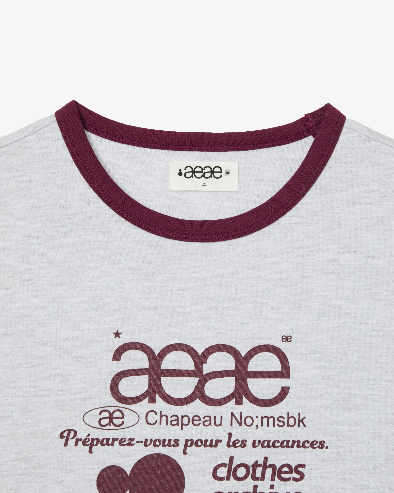 WEB LOGO RINGER TEE [LIGHT GREY]