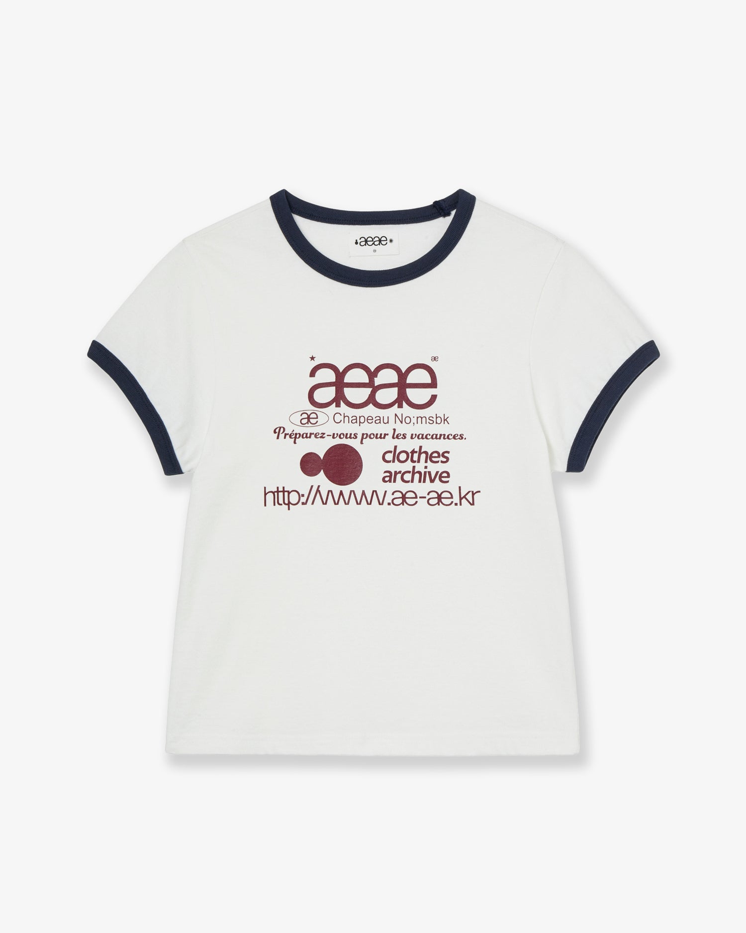 WEB LOGO RINGER TEE [WHITE]