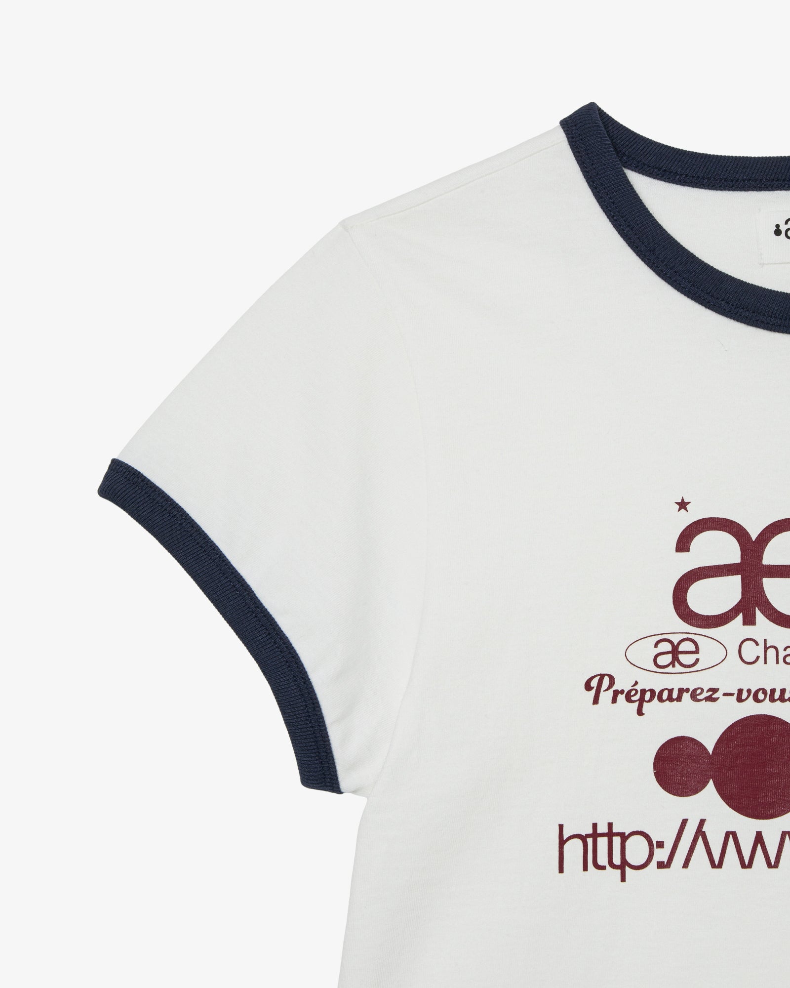 WEB LOGO RINGER TEE [WHITE]