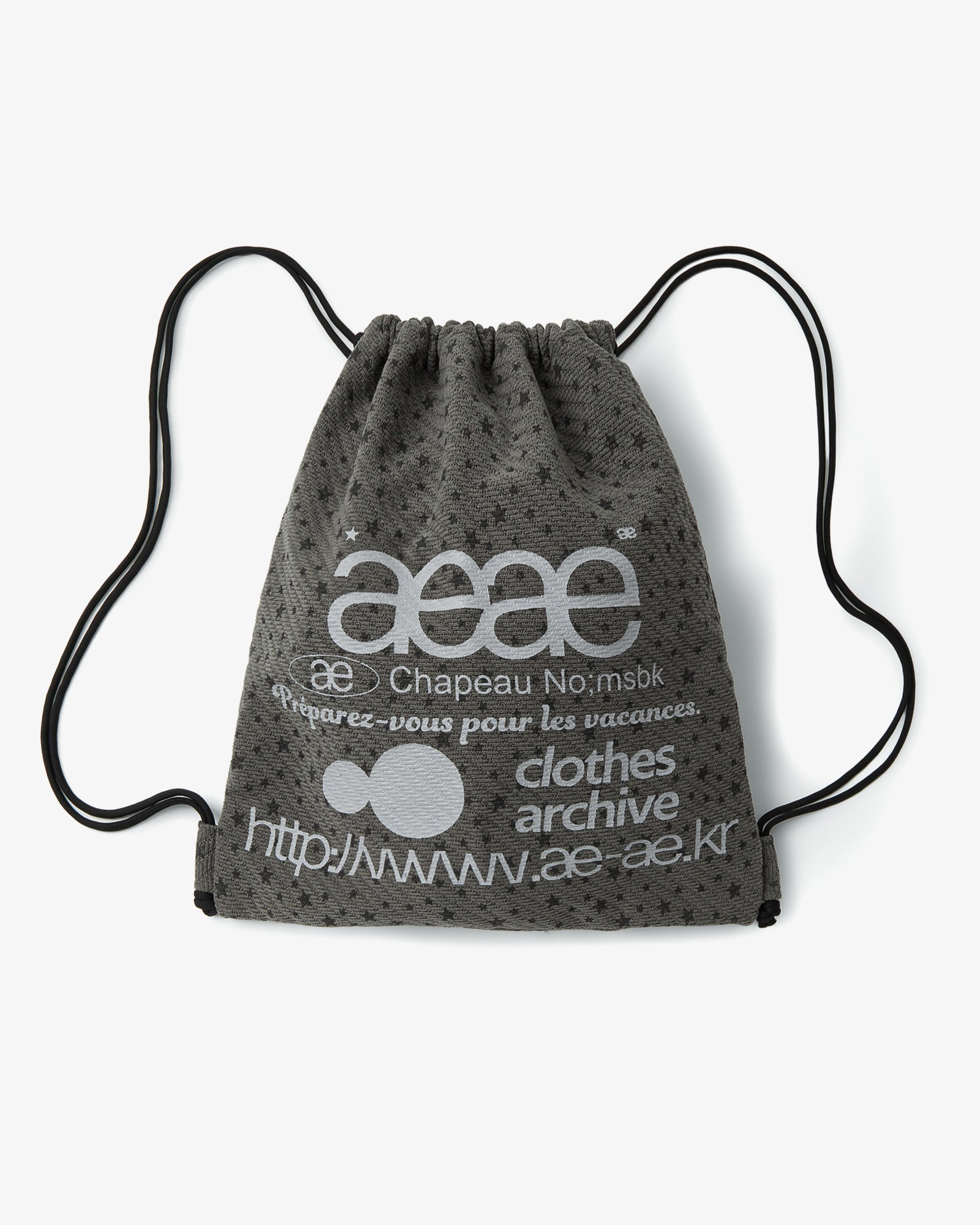 WEB LOGO STELLA GYM SACK [CHARCOAL]
