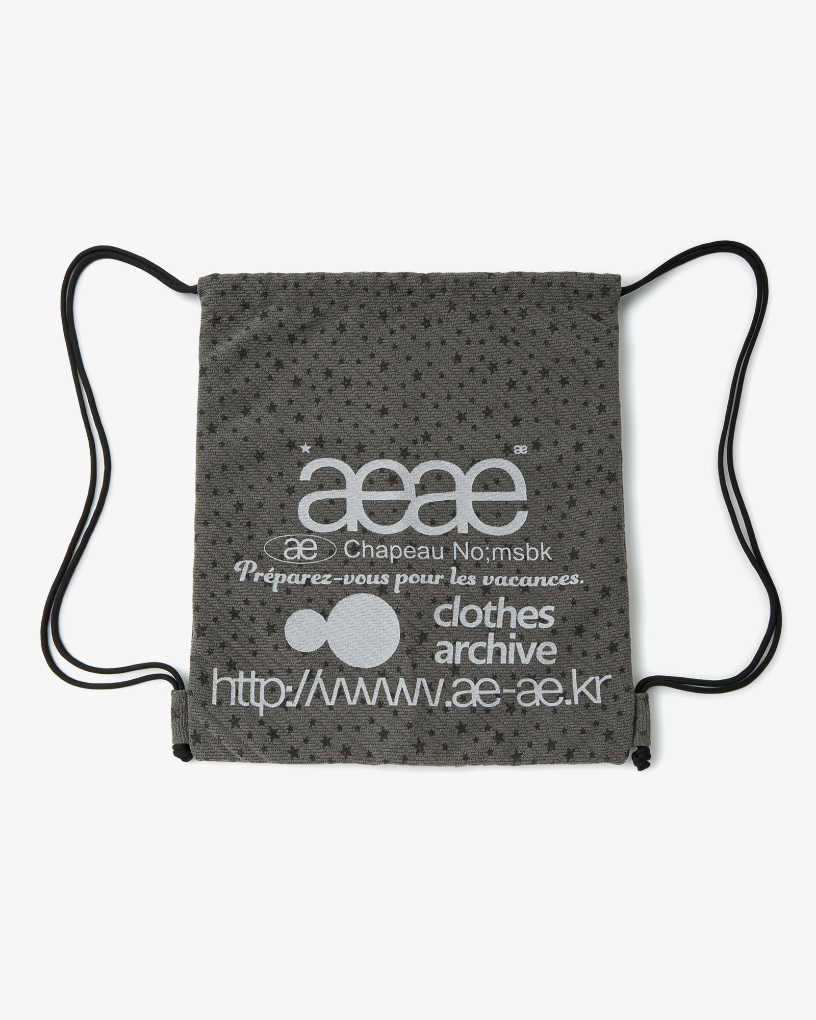 WEB LOGO STELLA GYM SACK [CHARCOAL]