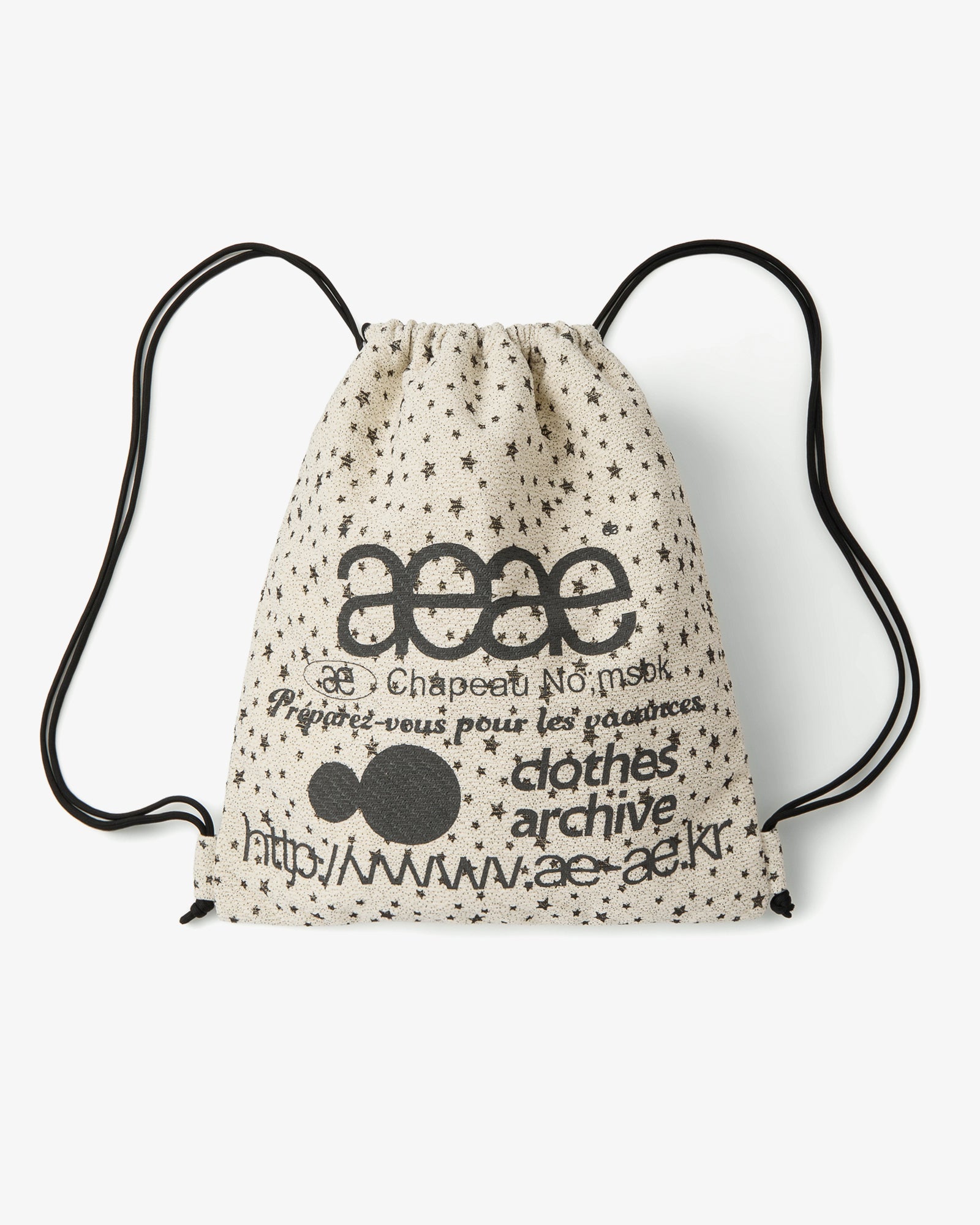 WEB LOGO STELLA GYM SACK [IVORY]