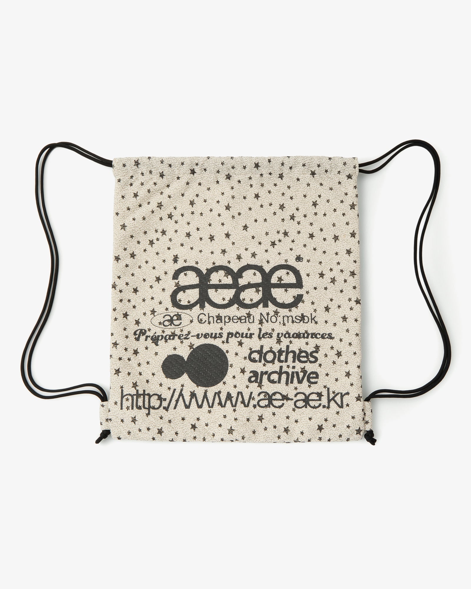 WEB LOGO STELLA GYM SACK [IVORY]