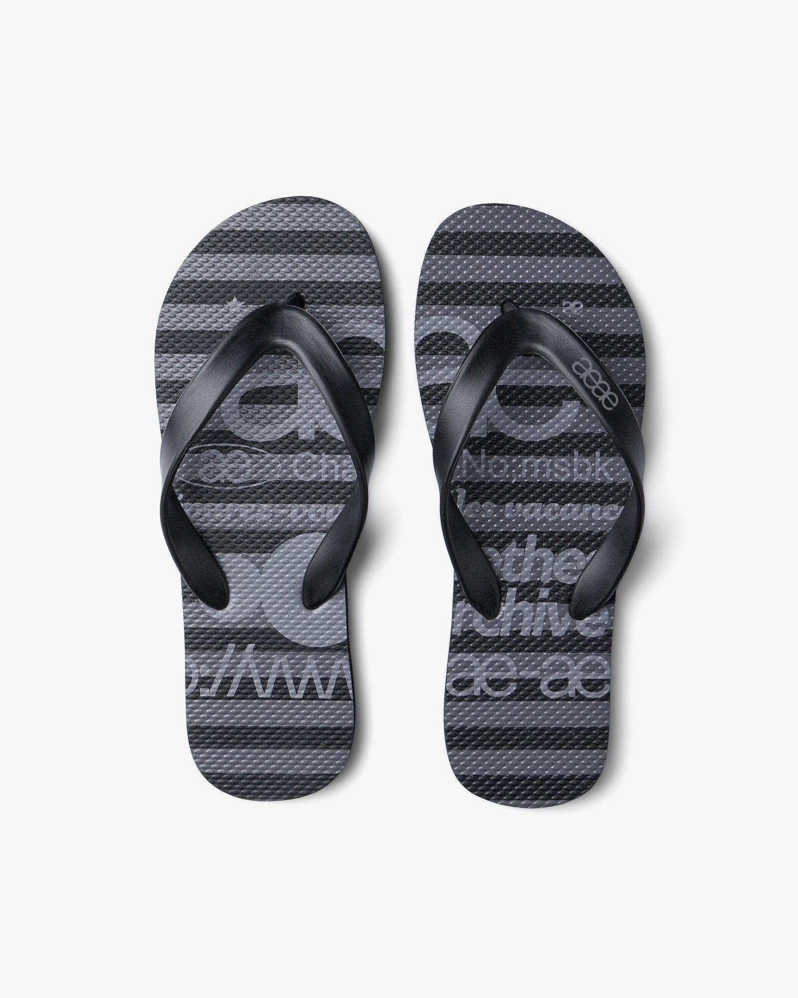 【予約商品】WEB LOGO STRIPE FLIP FLOP [BLACK]