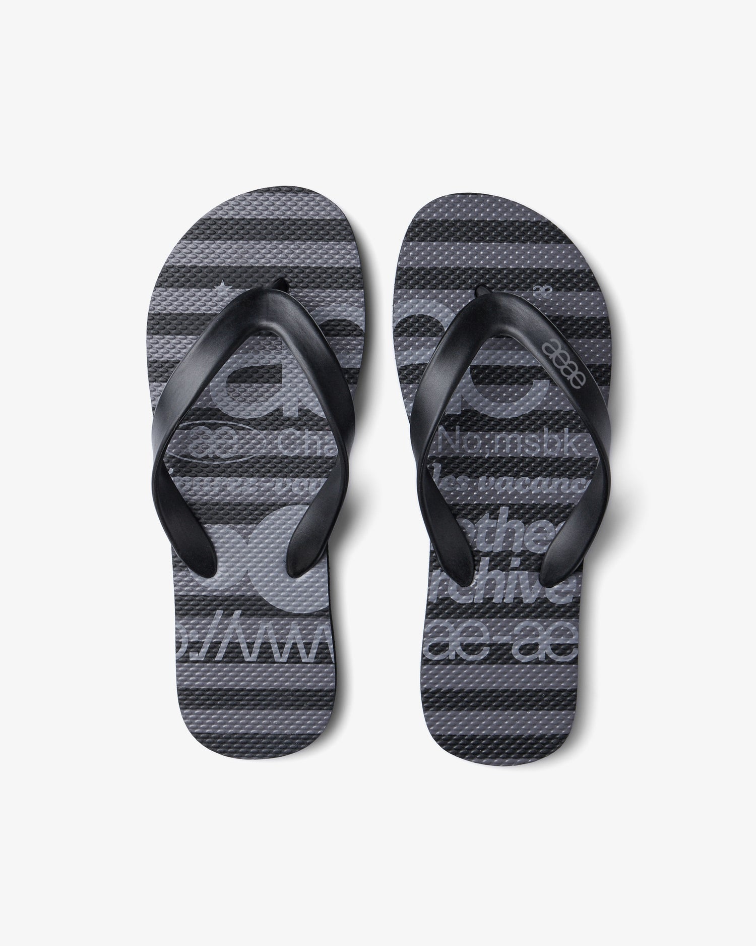 【予約商品】WEB LOGO STRIPE FLIP FLOP [BLACK]