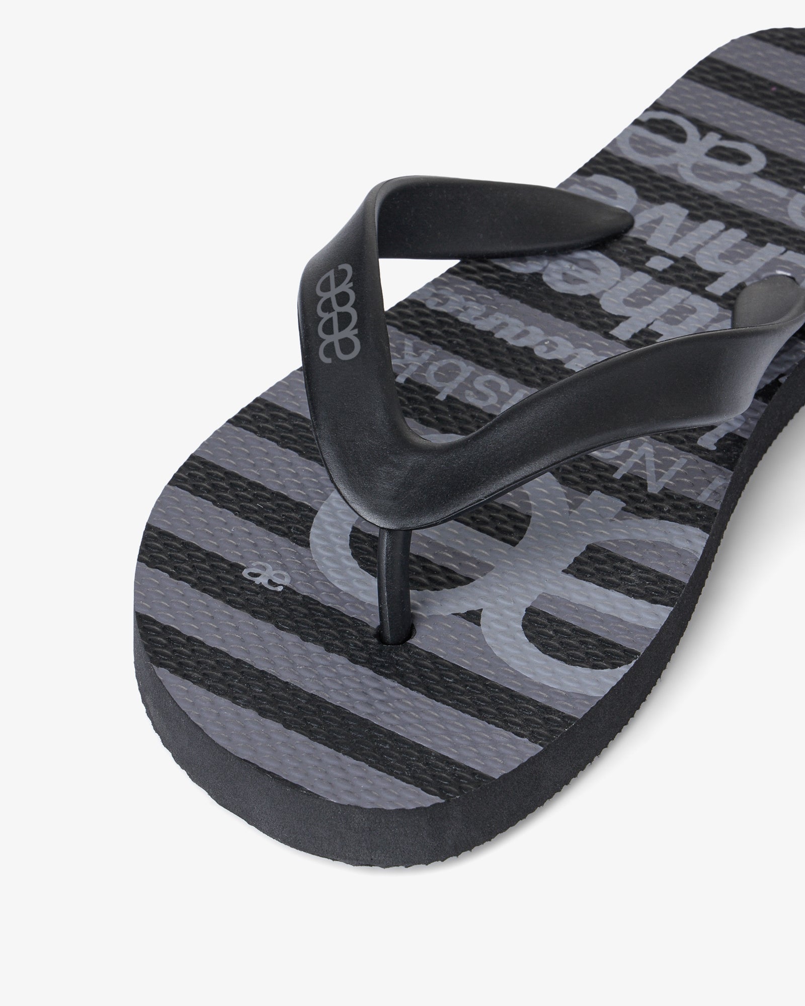 【予約商品】WEB LOGO STRIPE FLIP FLOP [BLACK]