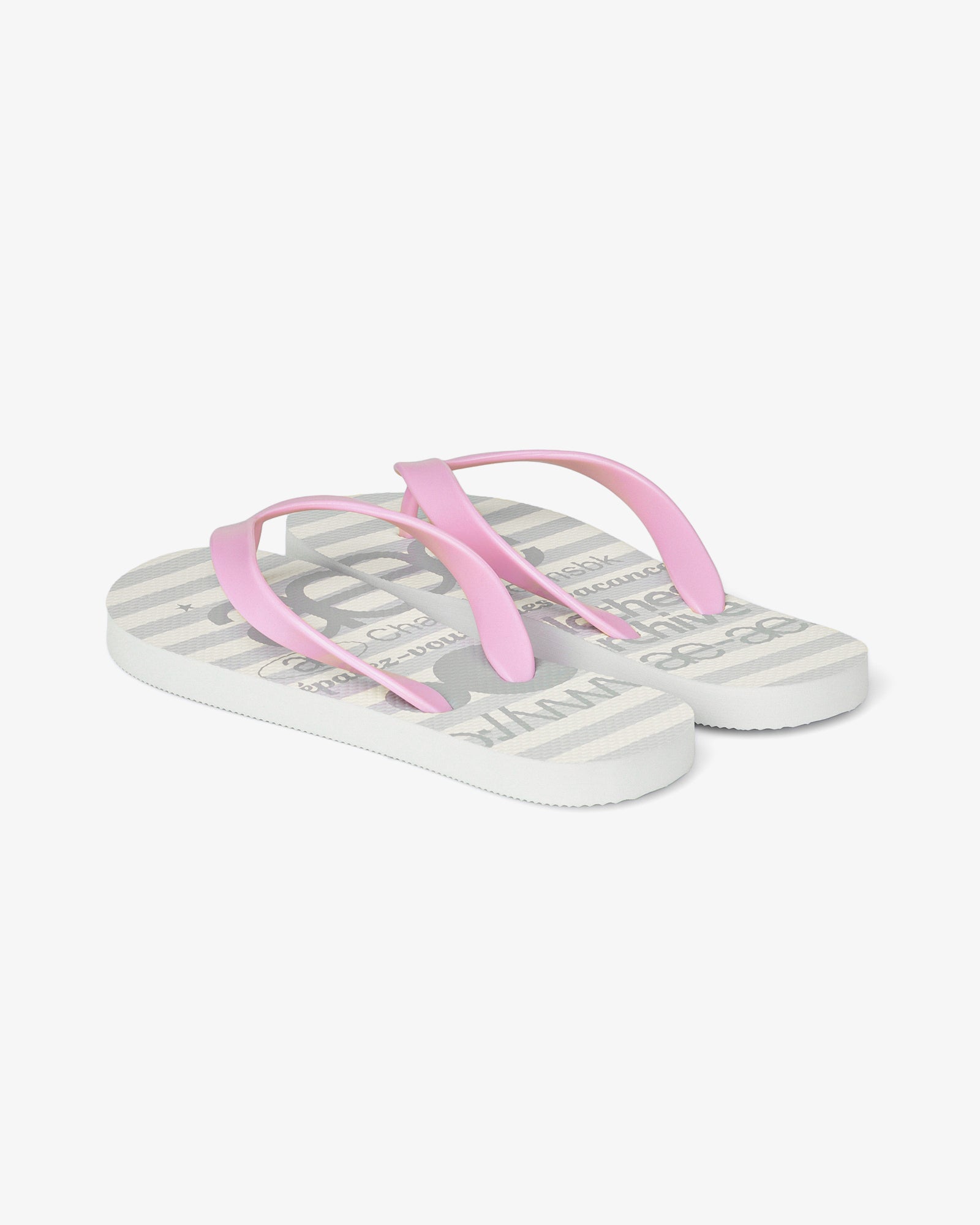 【予約商品】WEB LOGO STRIPE FLIP FLOP [GREY]