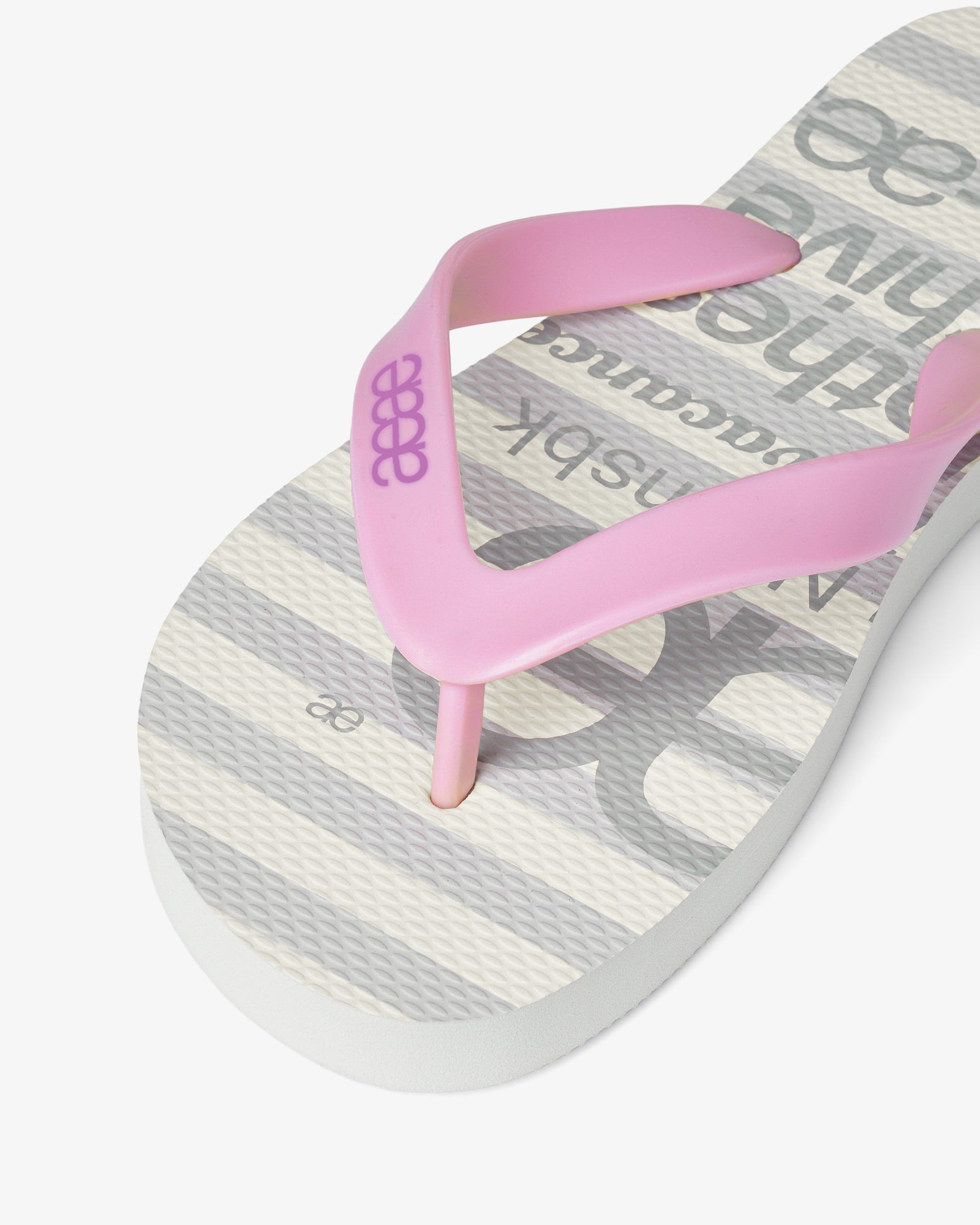 【予約商品】WEB LOGO STRIPE FLIP FLOP [GREY]