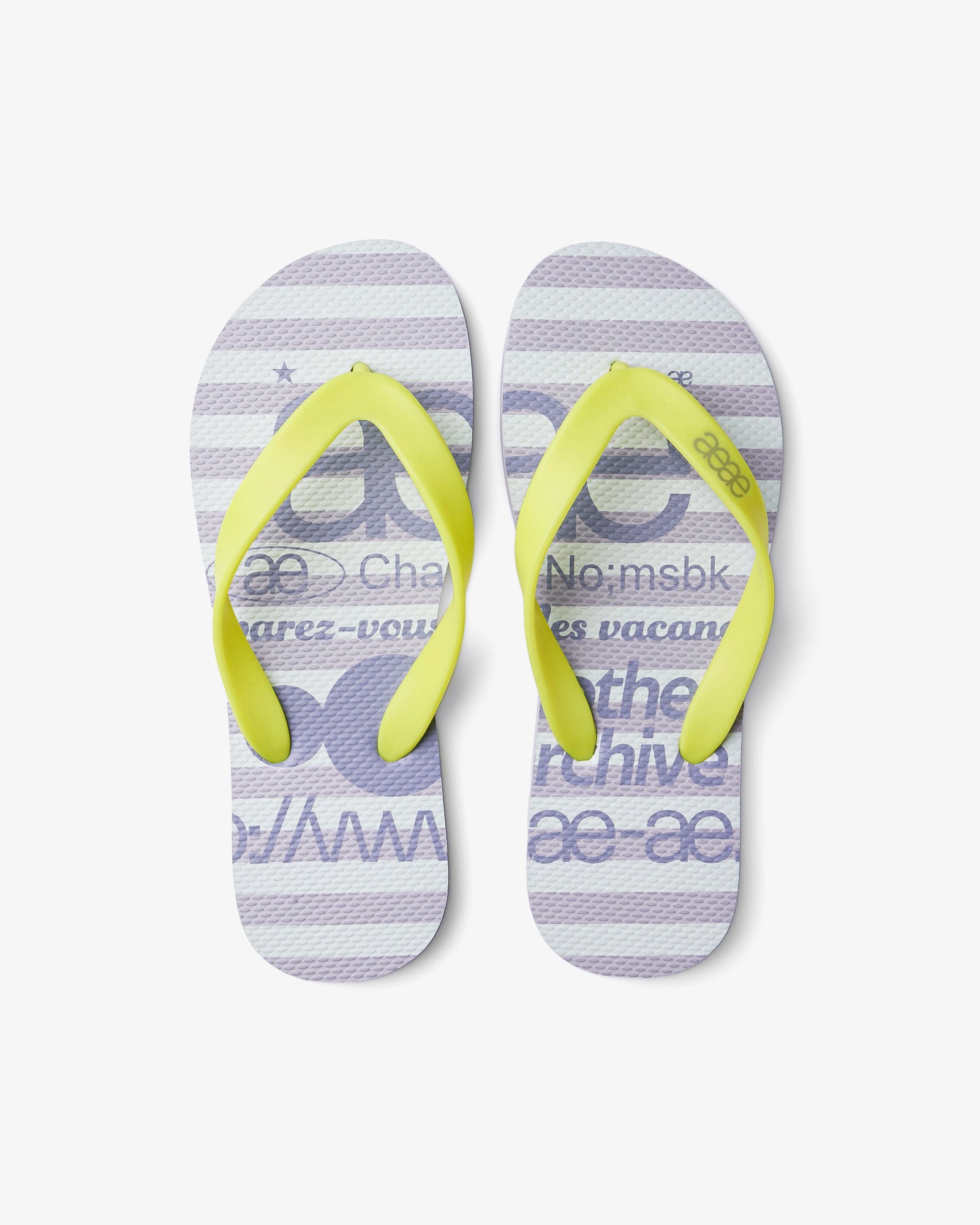 【予約商品】WEB LOGO STRIPE FLIP FLOP [LAVENDER]