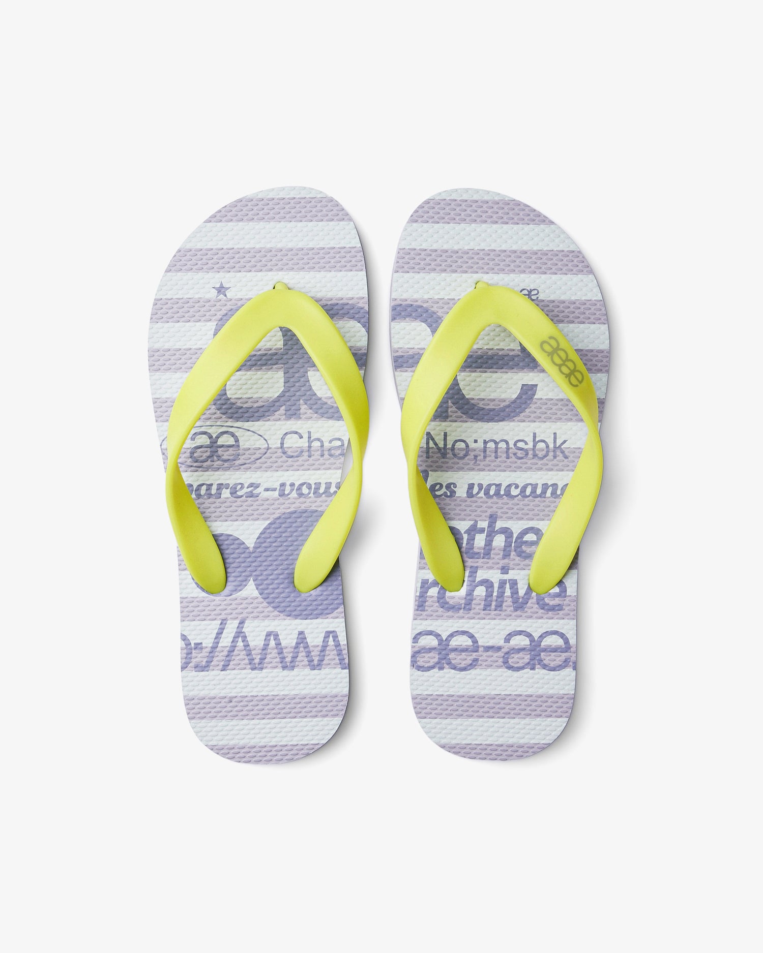 【予約商品】WEB LOGO STRIPE FLIP FLOP [LAVENDER]