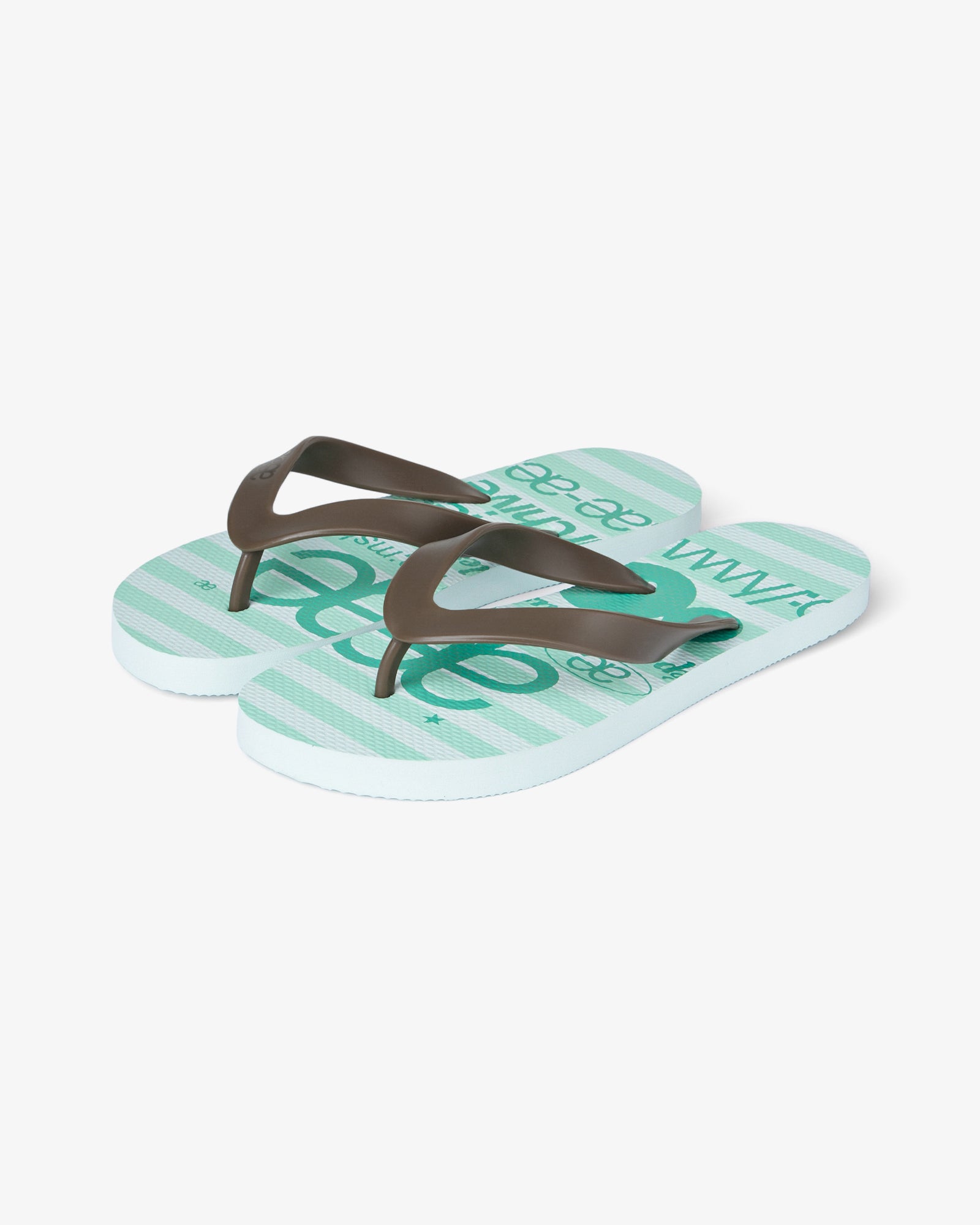 【予約商品】WEB LOGO STRIPE FLIP FLOP [MINT]