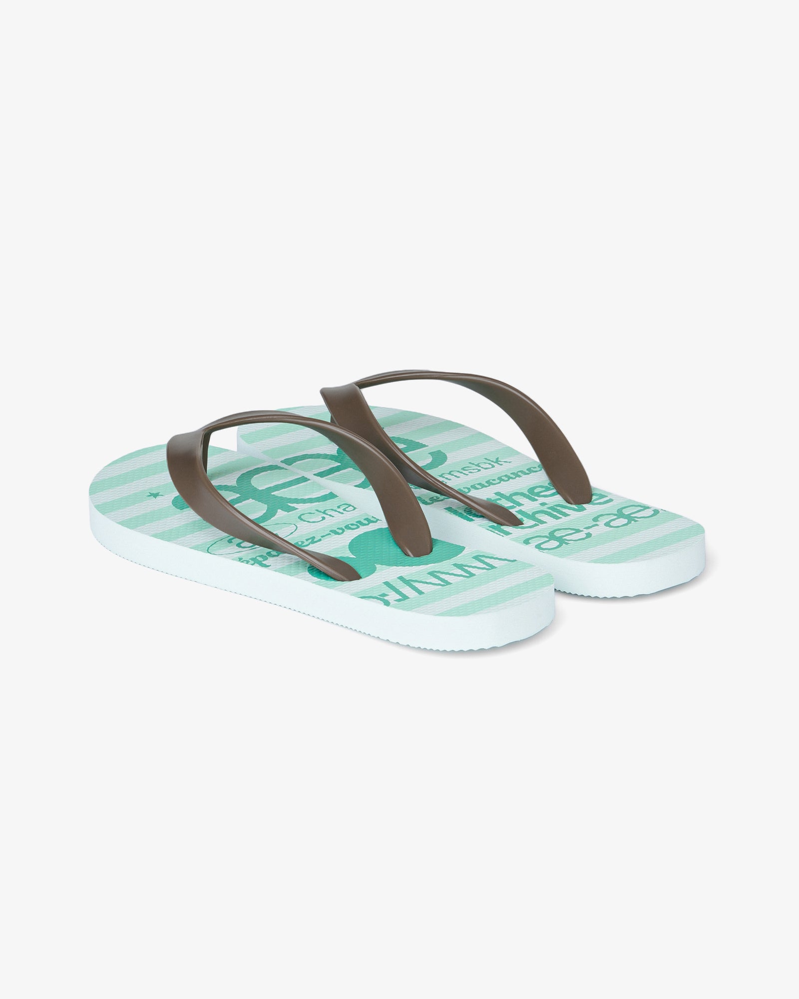 【予約商品】WEB LOGO STRIPE FLIP FLOP [MINT]