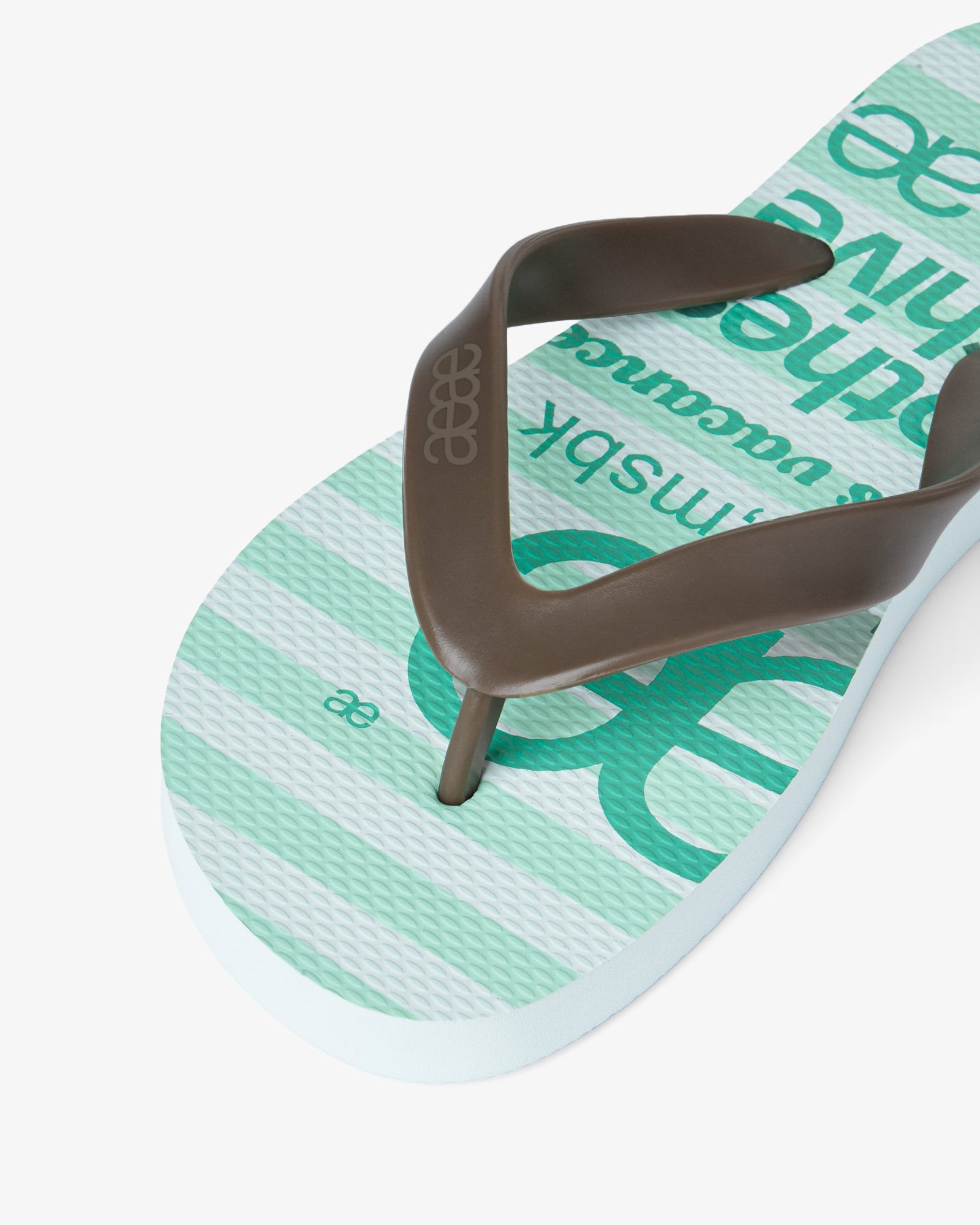 【予約商品】WEB LOGO STRIPE FLIP FLOP [MINT]