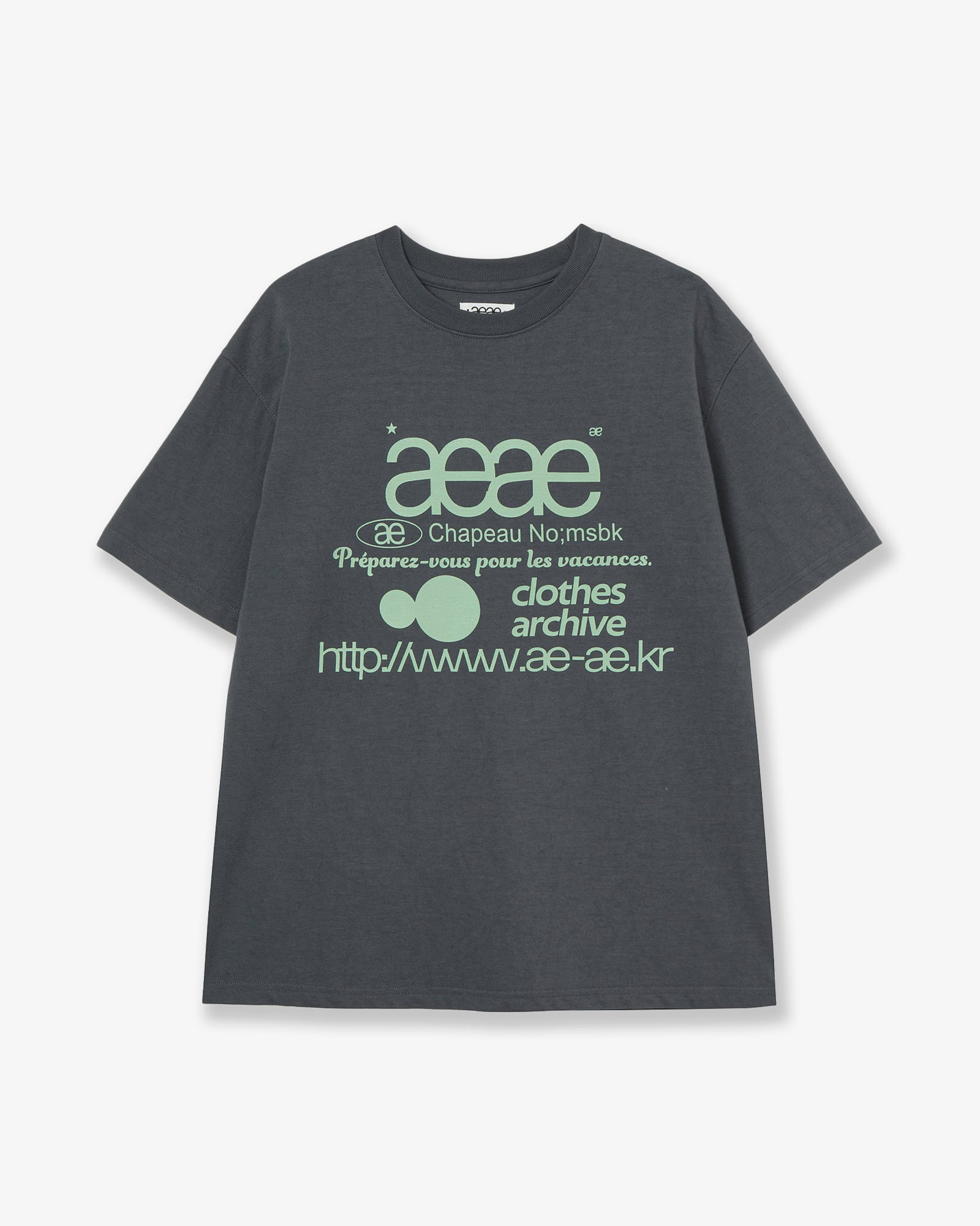 WEB LOGO T-SHIRTS [CHARCOAL]