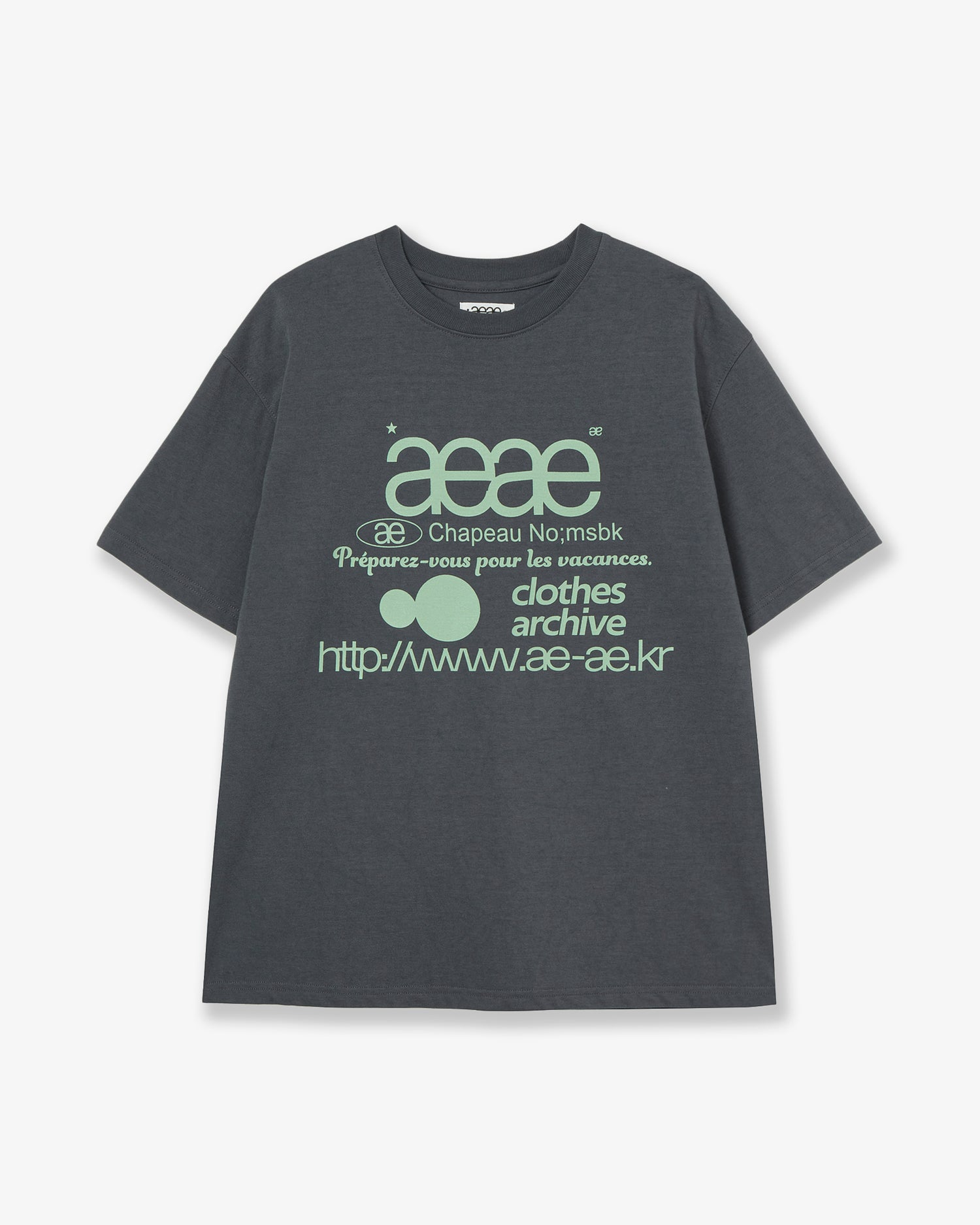 WEB LOGO T-SHIRTS [CHARCOAL]