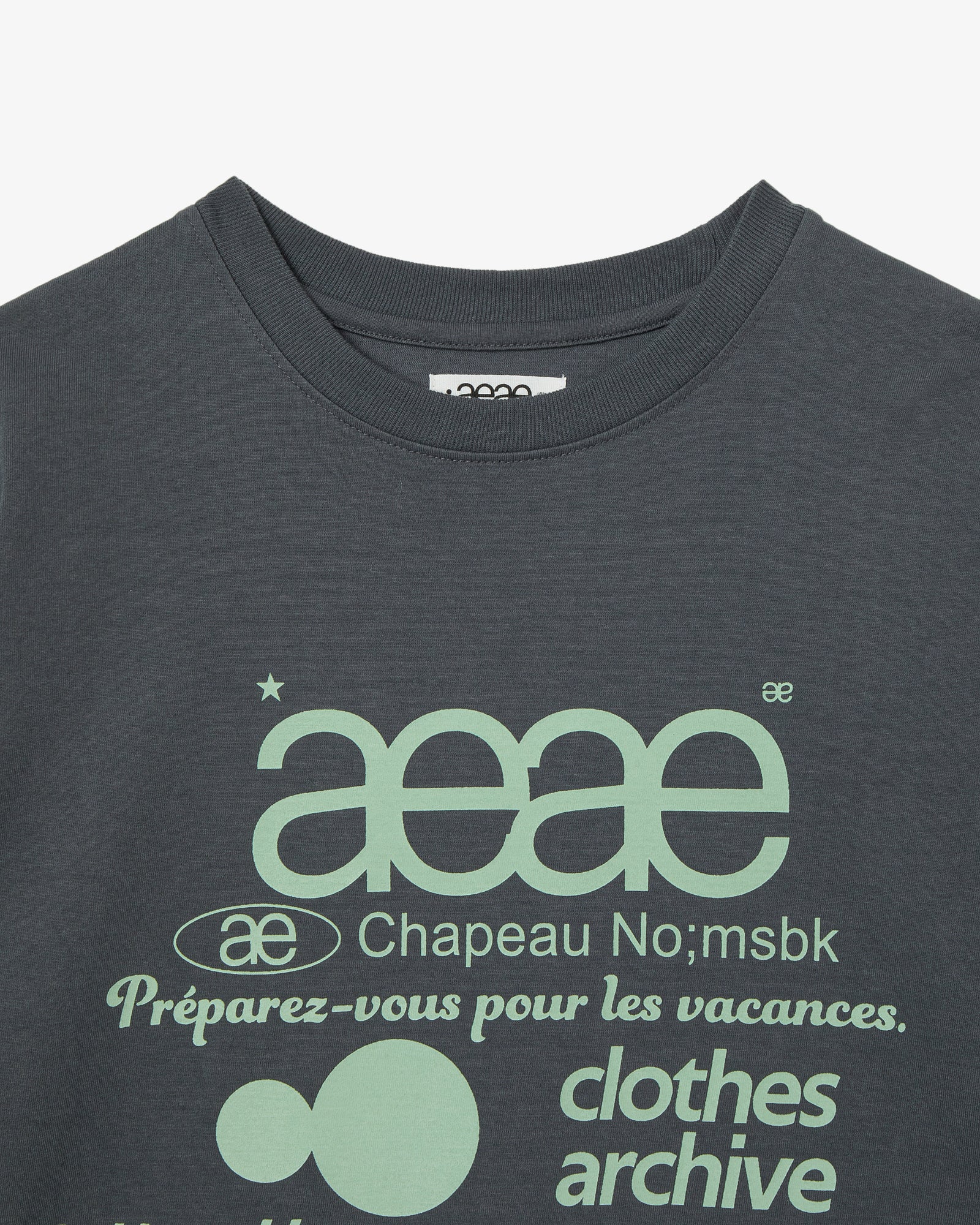WEB LOGO T-SHIRTS [CHARCOAL]