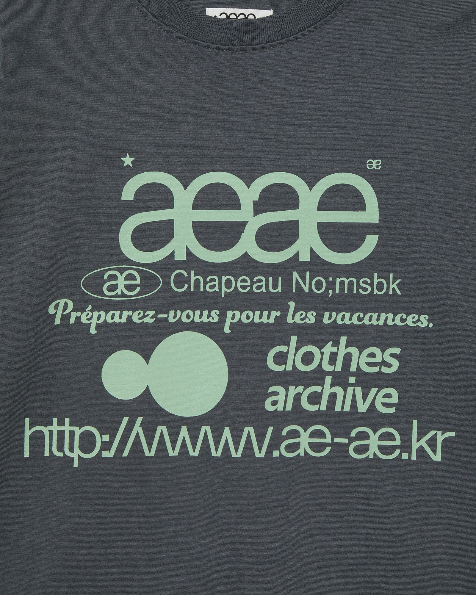 WEB LOGO T-SHIRTS [CHARCOAL]