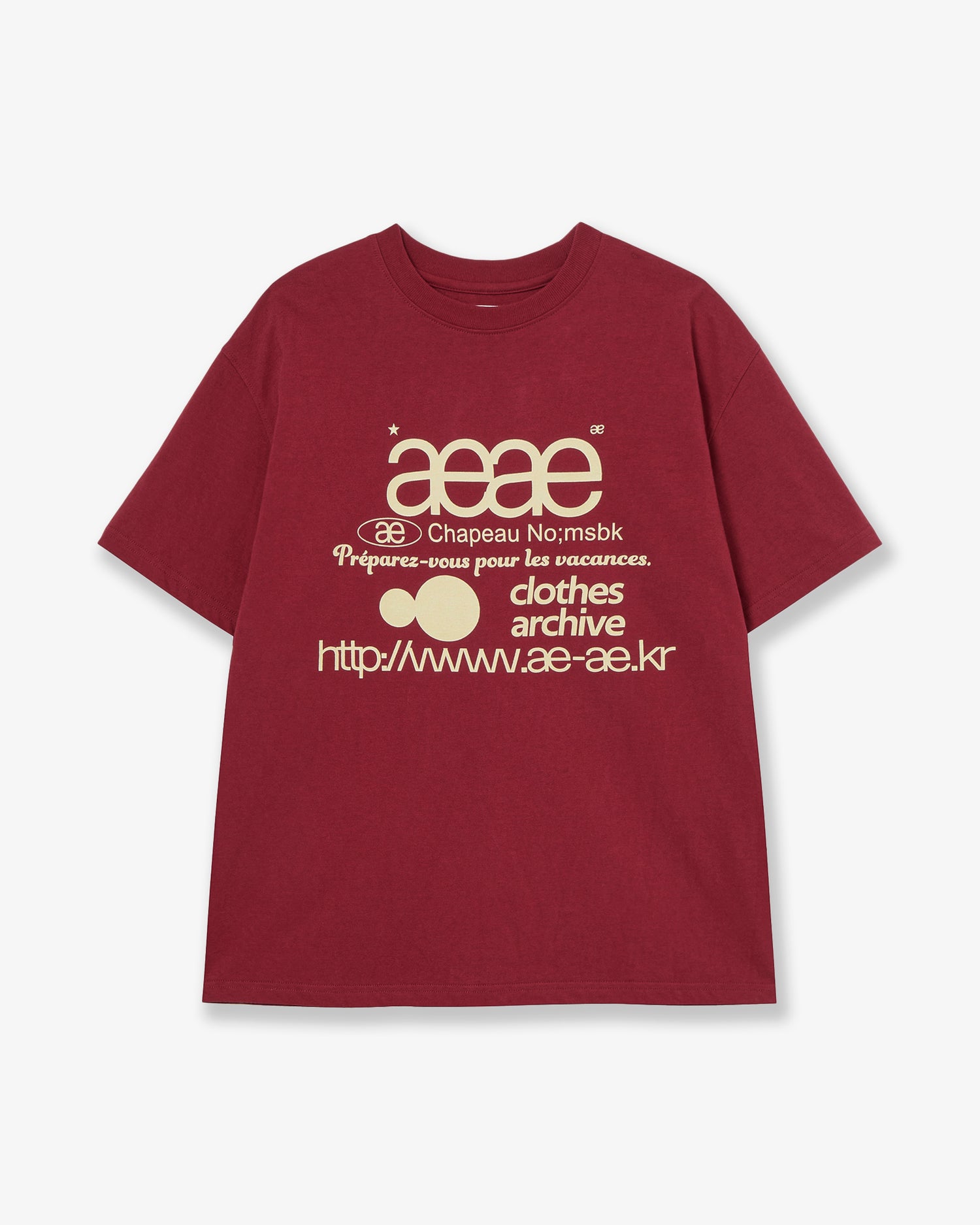 WEB LOGO T-SHIRTS [DEEP RED]