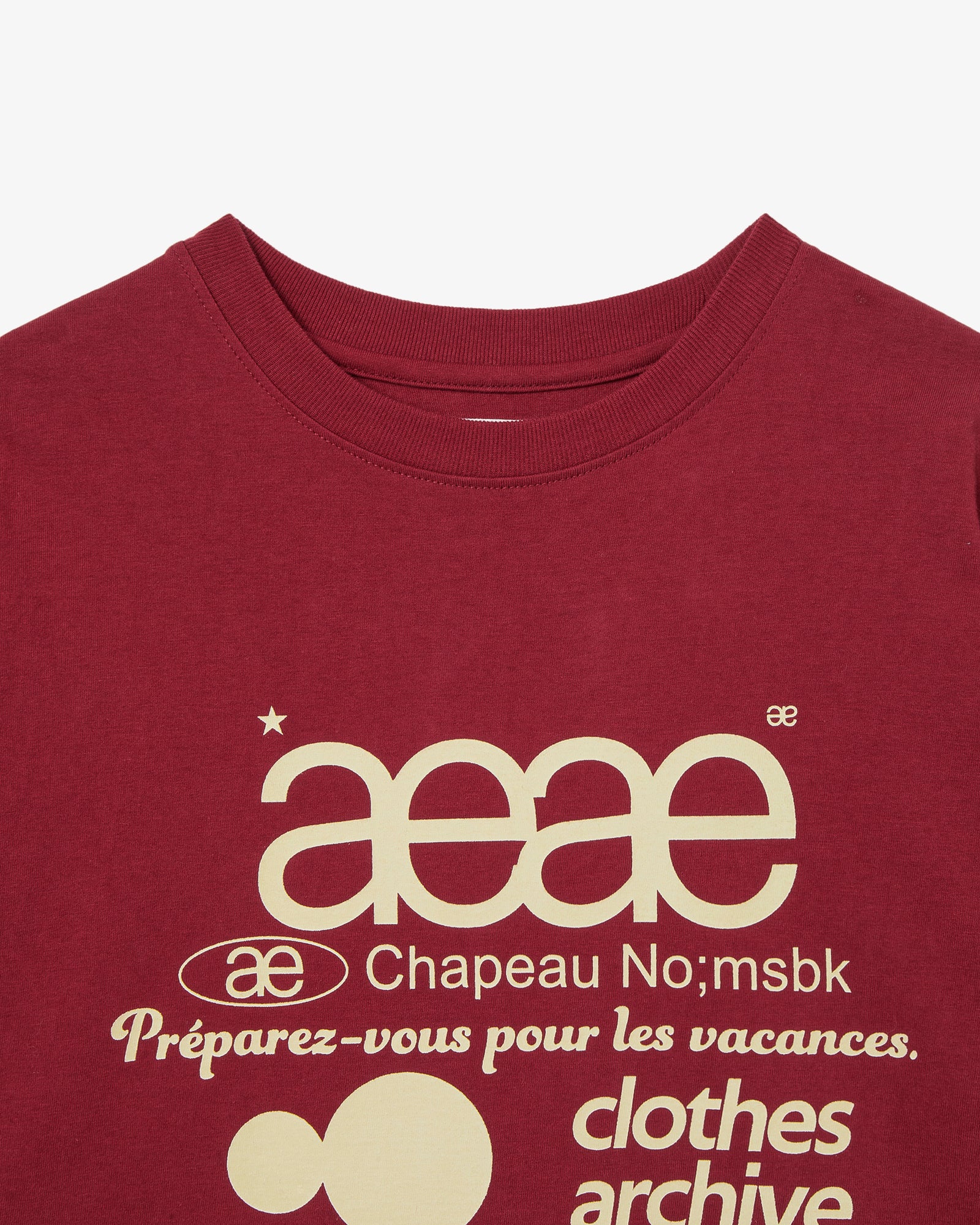 WEB LOGO T-SHIRTS [DEEP RED]