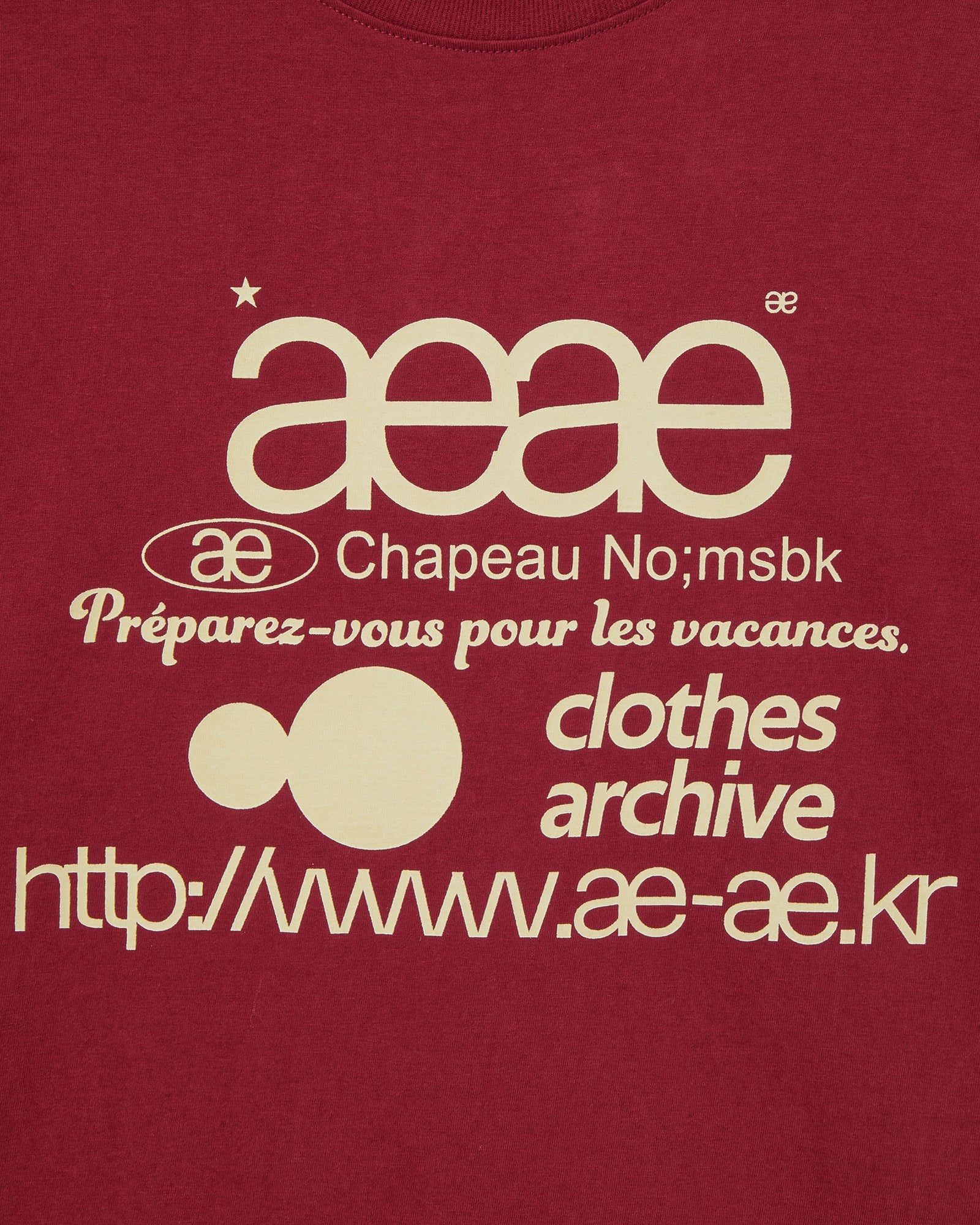 WEB LOGO T-SHIRTS [DEEP RED]