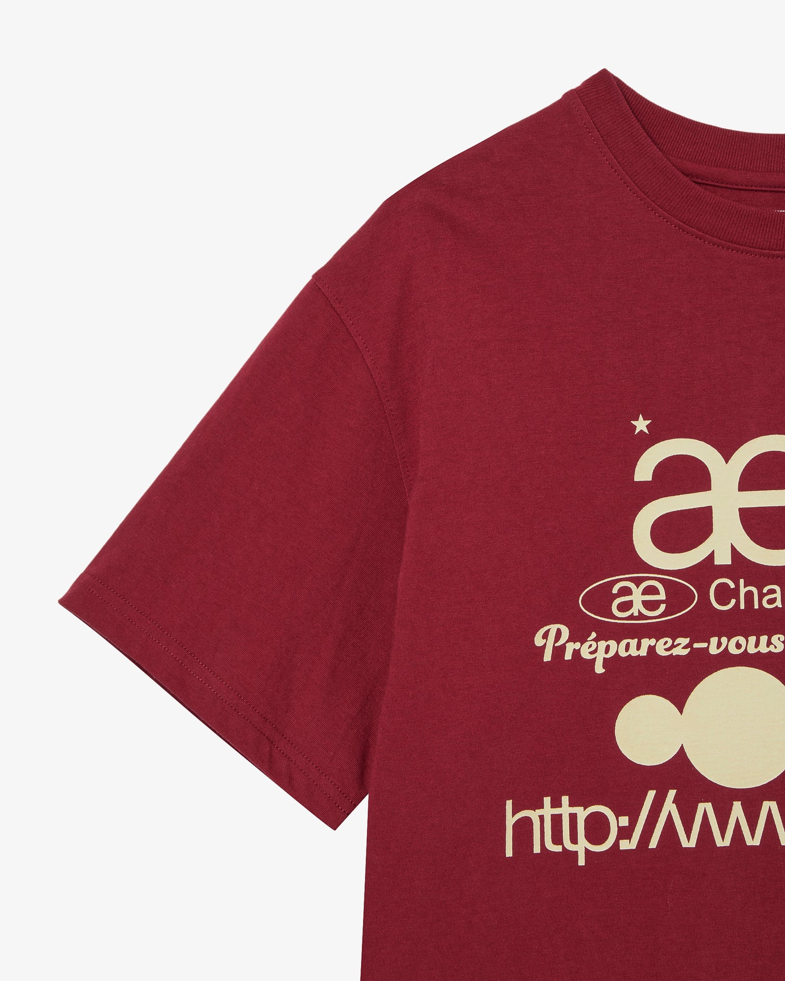 WEB LOGO T-SHIRTS [DEEP RED]