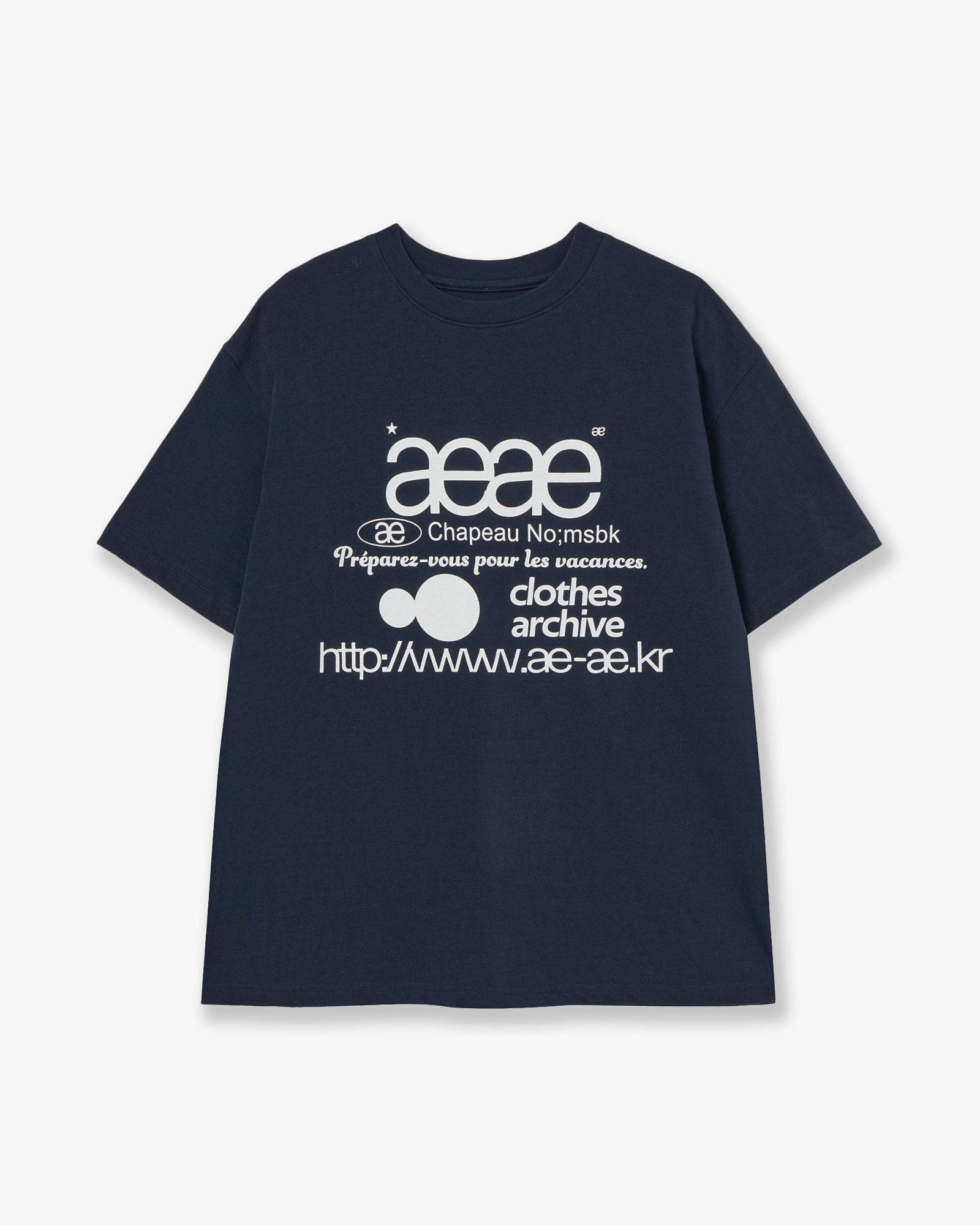 WEB LOGO T-SHIRTS [NAVY]