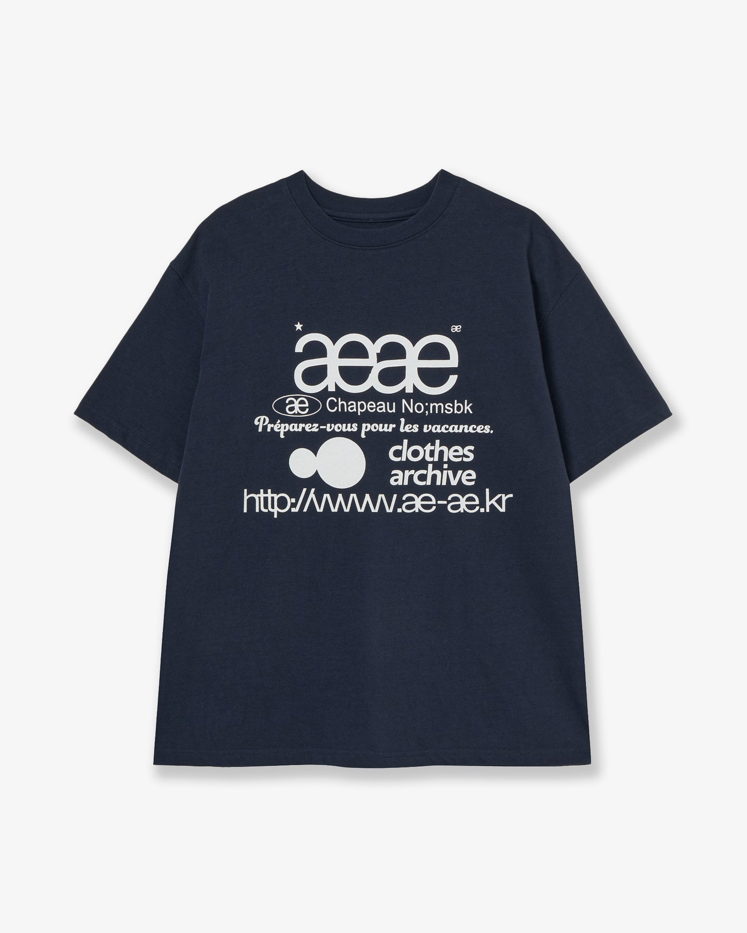 WEB LOGO T-SHIRTS [NAVY]