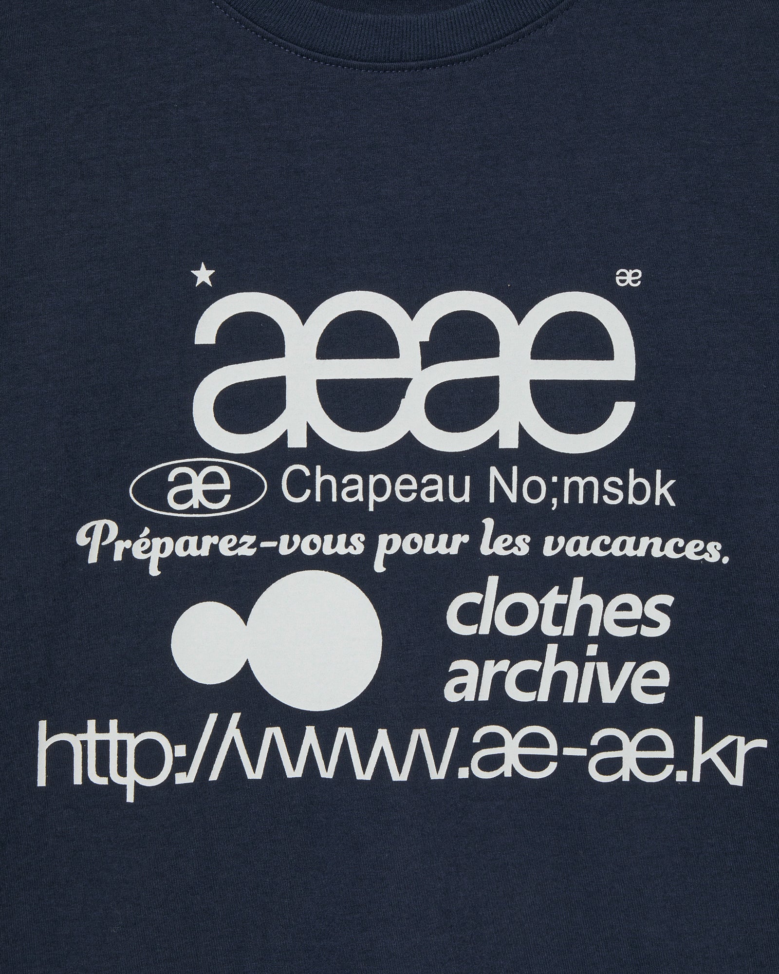 WEB LOGO T-SHIRTS [NAVY]