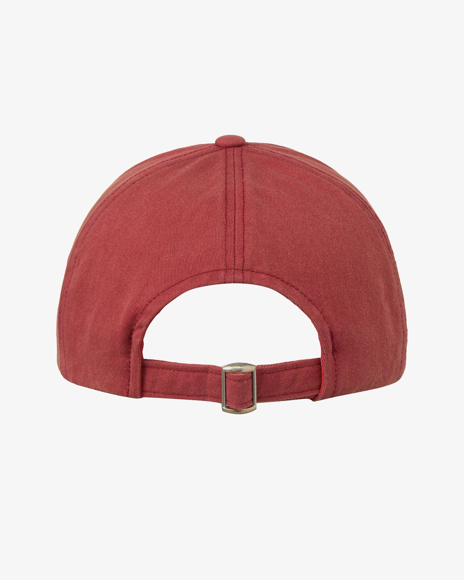 WEB LOGO WASHED 5 PANNEL BALL CAP [RED]
