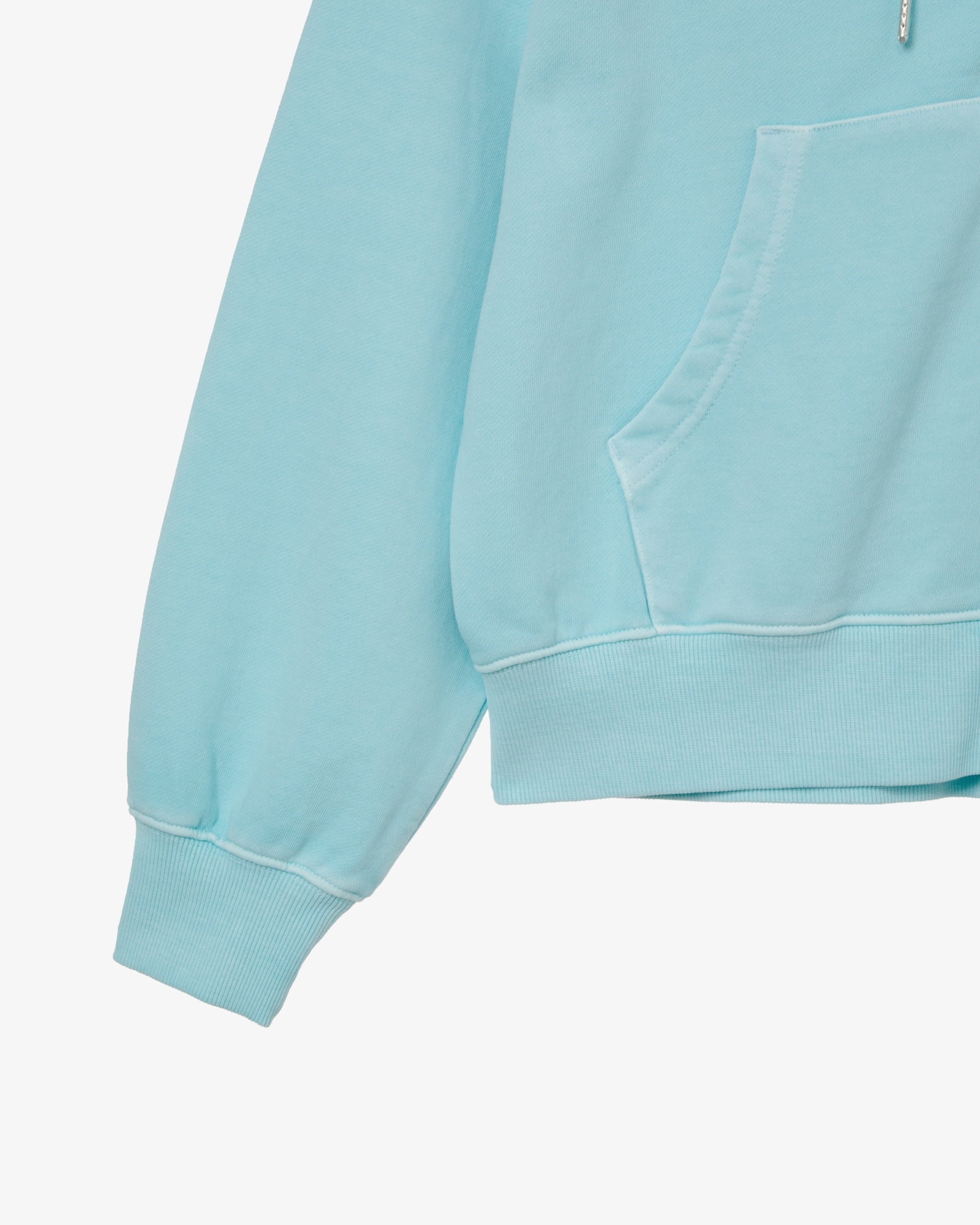 WEB LOGO WASHED HOOD ZIP UP [BLUE]