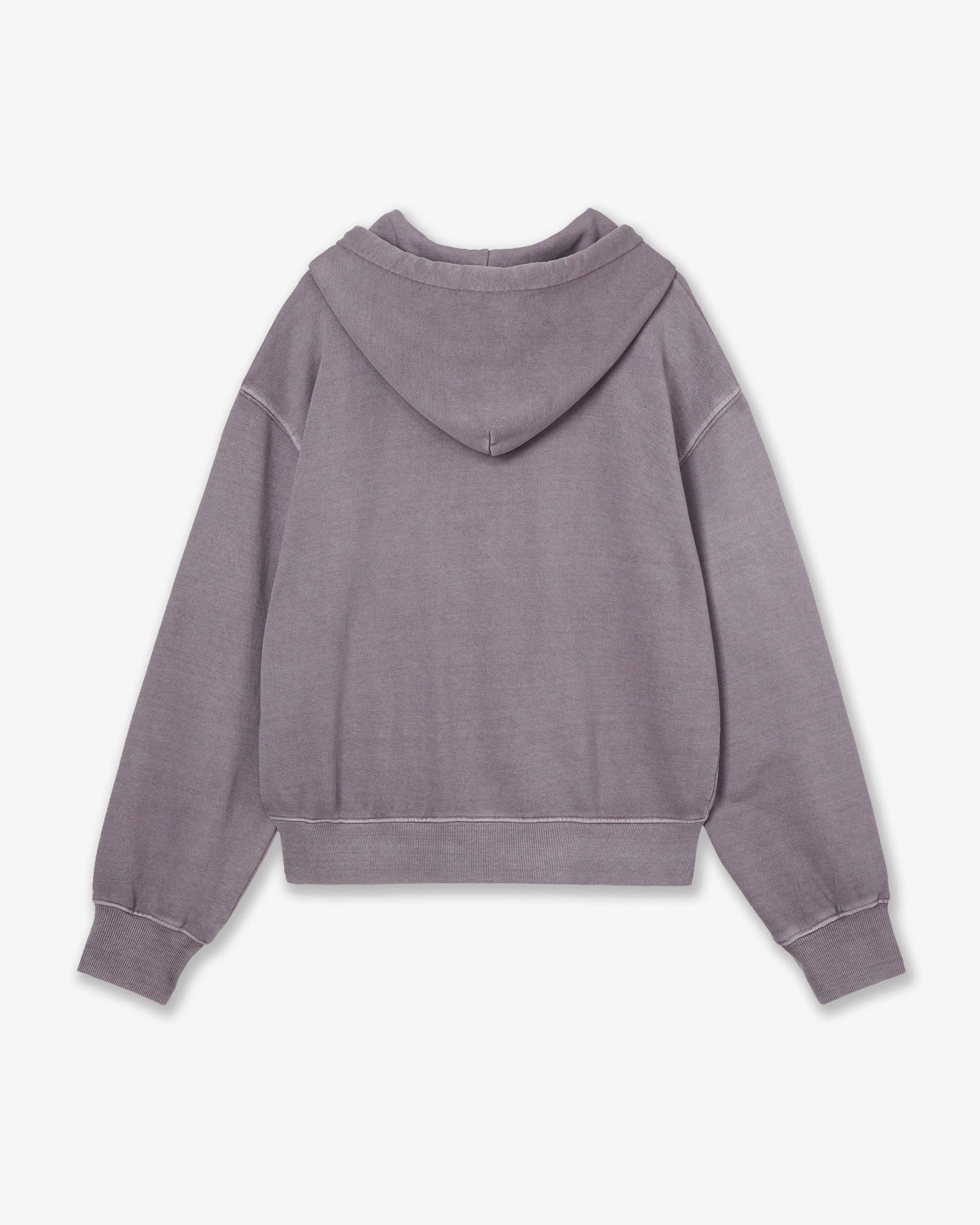 WEB LOGO WASHED HOOD ZIP UP [PURPLE GREY]