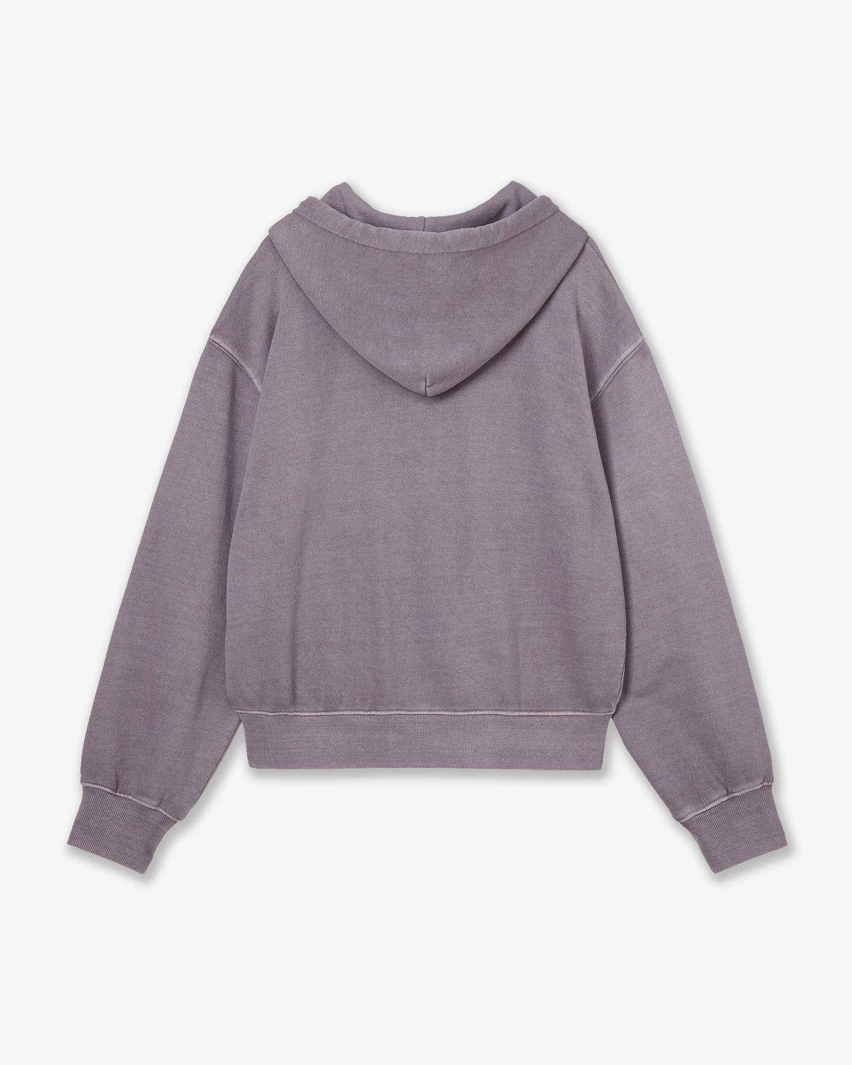 WEB LOGO WASHED HOOD ZIP UP [PURPLE GREY]