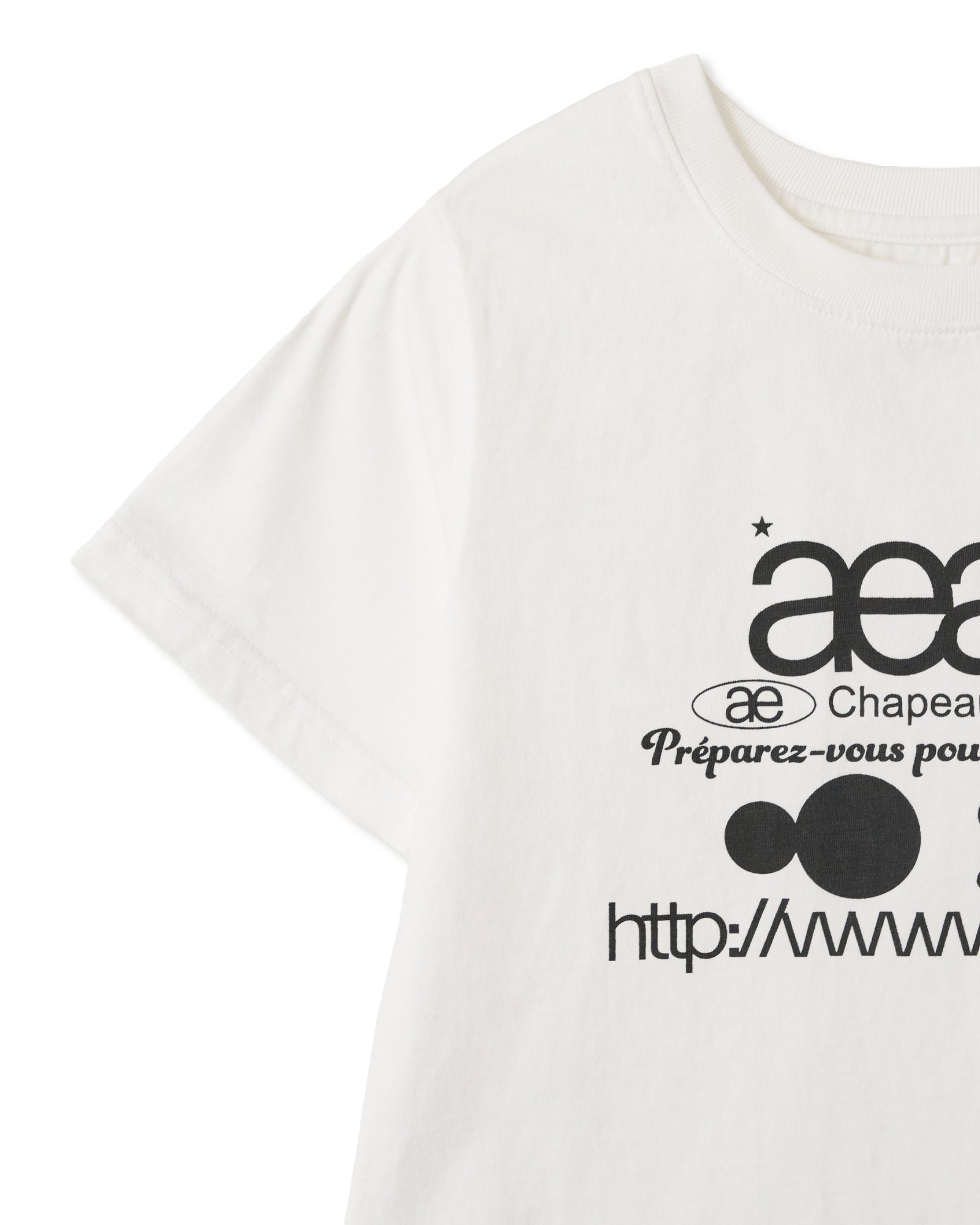 WEB LOGO CROP T-SHIRTS [WHITE]