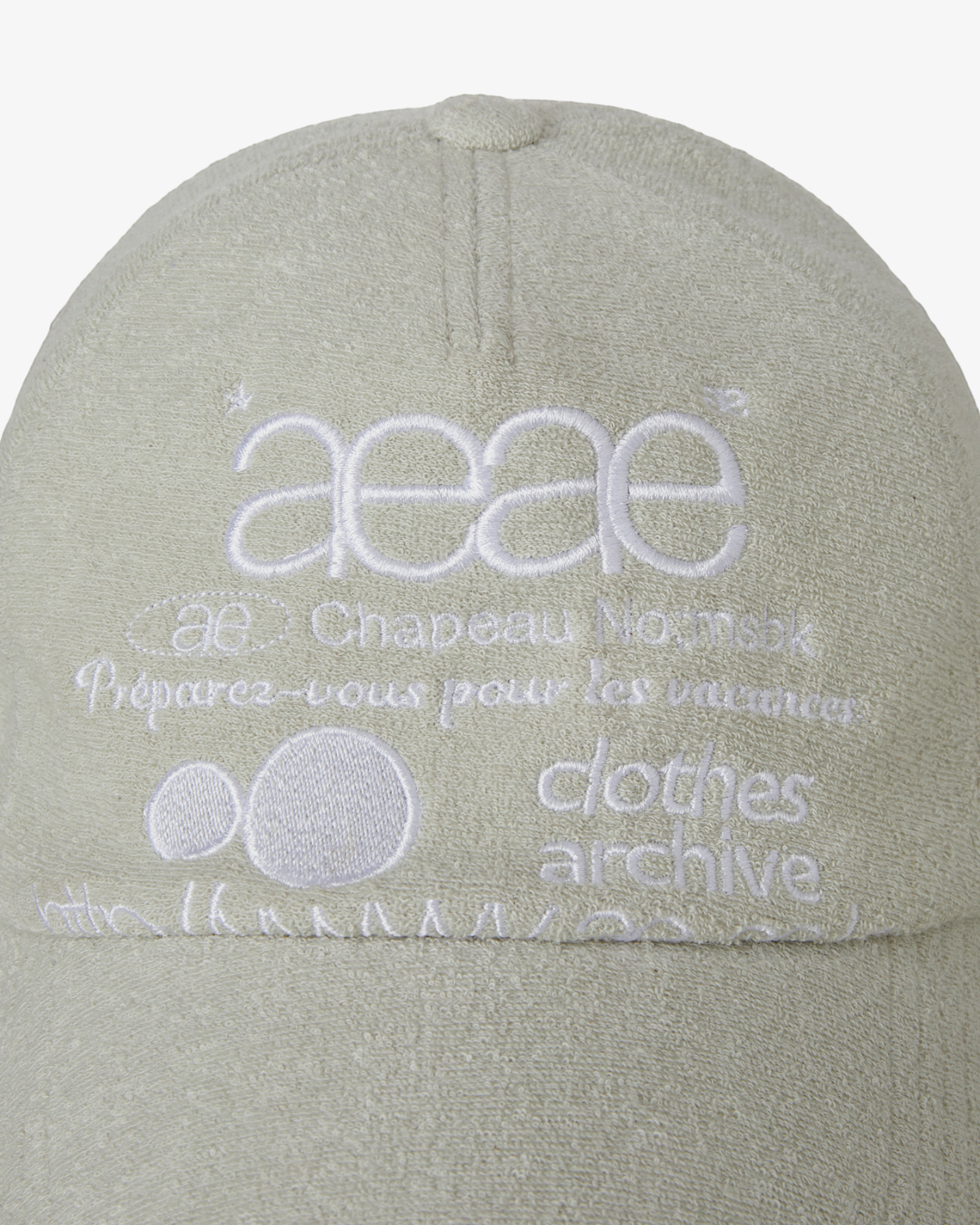 WEB LOGO FLEECE CAP [BEIGE]