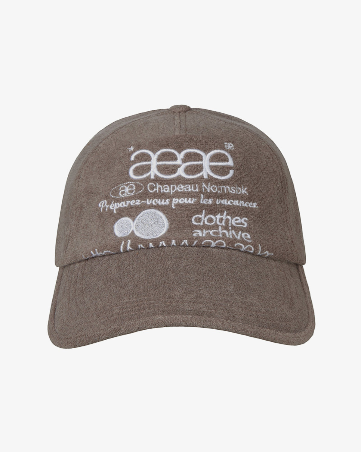 WEB LOGO FLEECE CAP [BROWN]