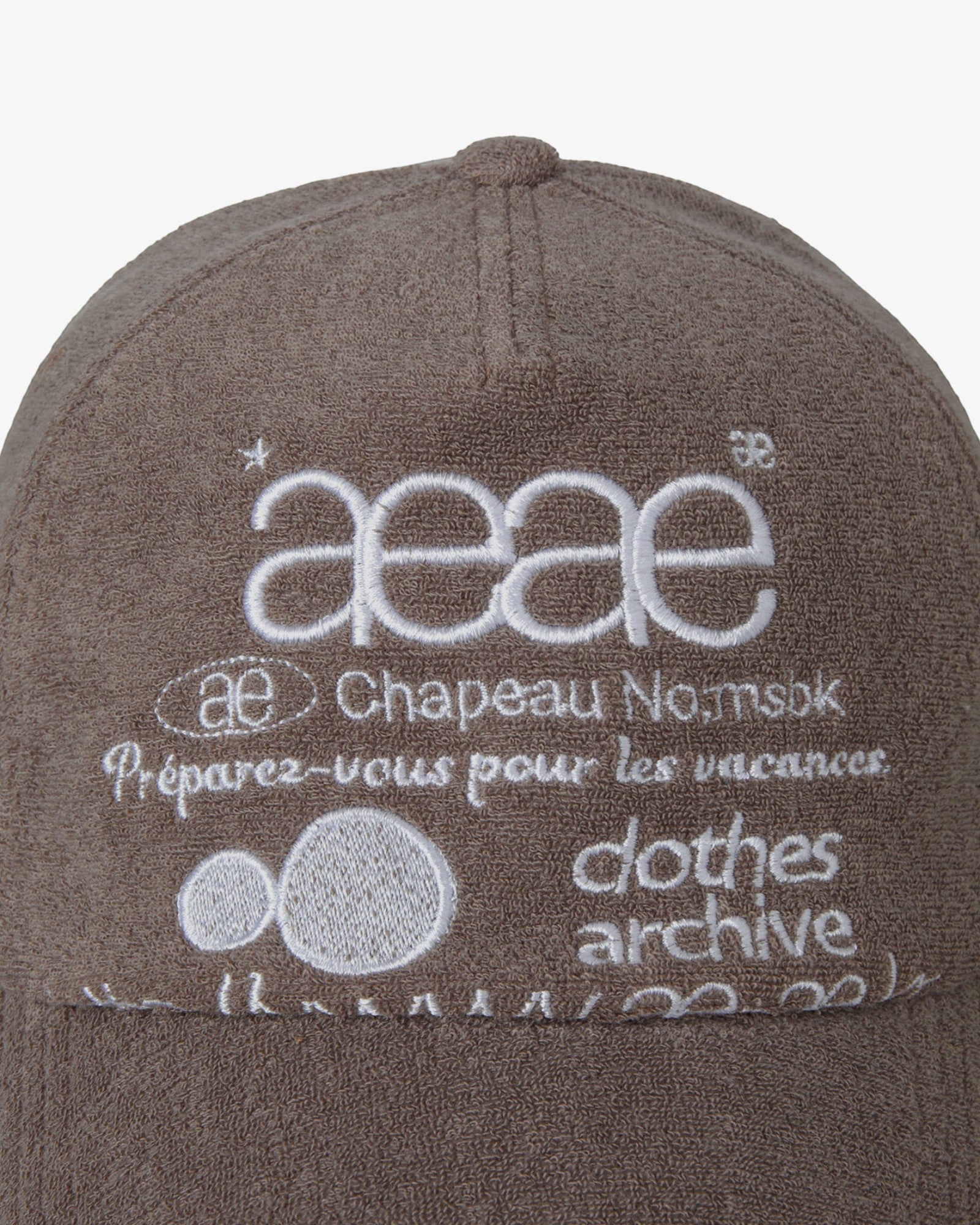 WEB LOGO FLEECE CAP [BROWN]