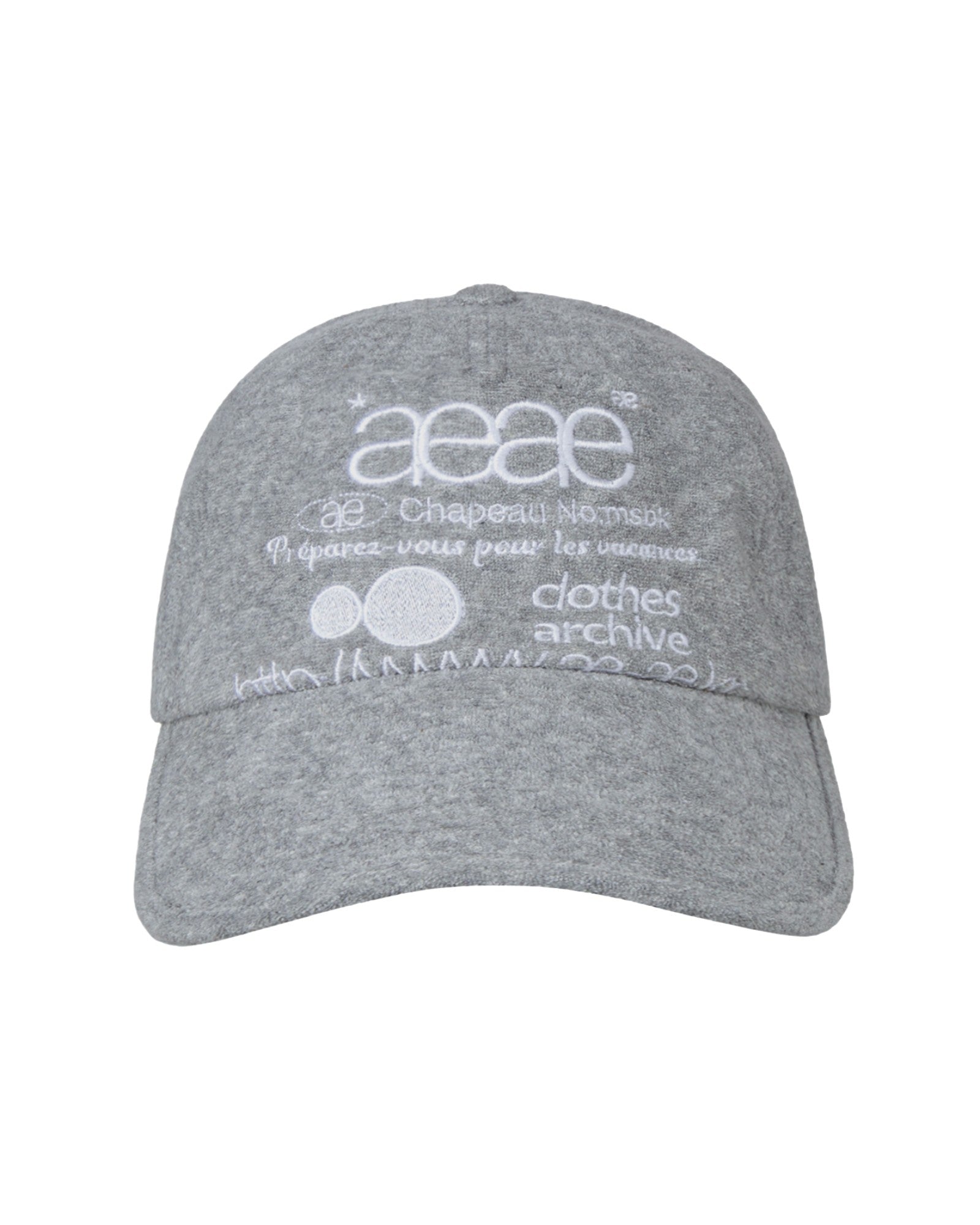 WEB LOGO FLEECE CAP [GREY]