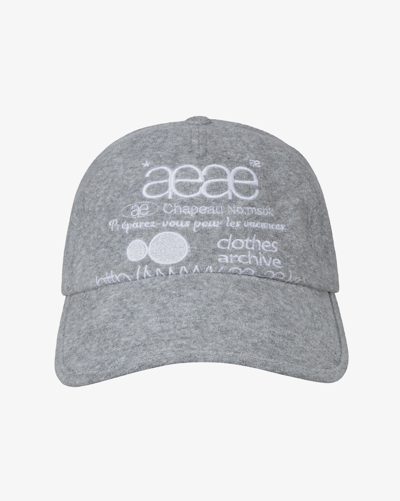 WEB LOGO FLEECE CAP [GREY]
