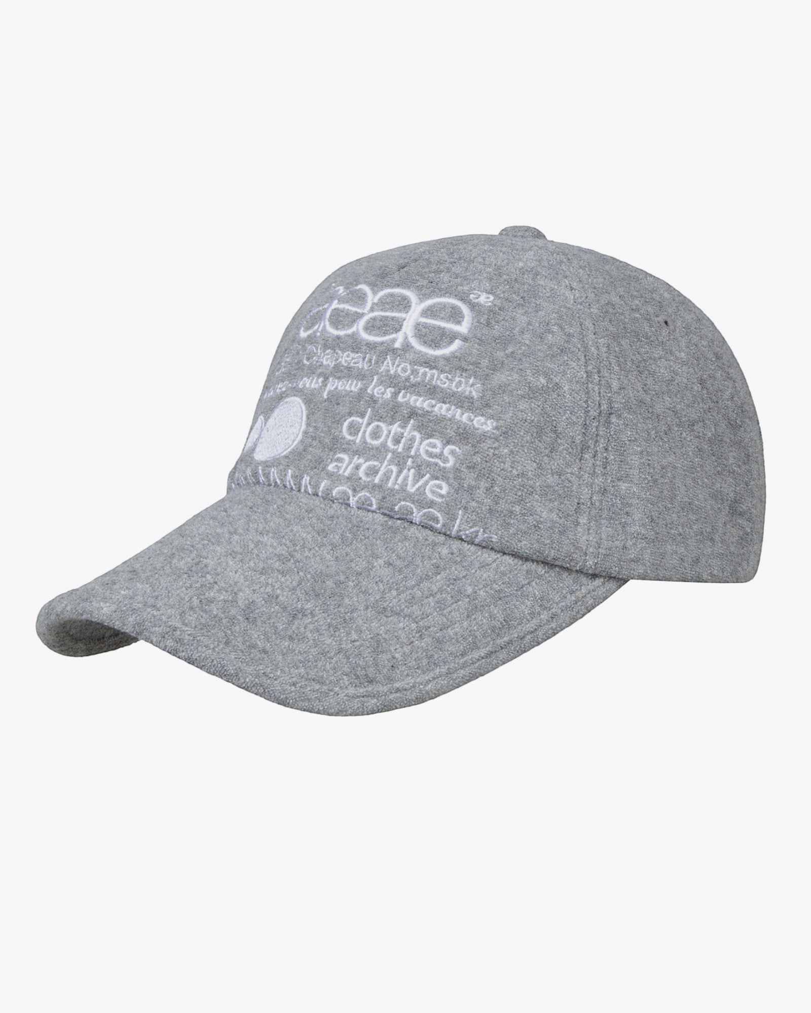 WEB LOGO FLEECE CAP [GREY]