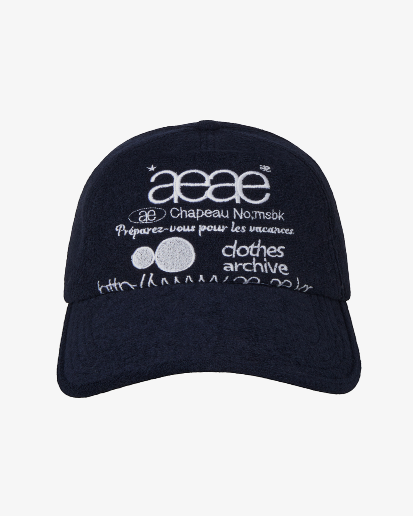 WEB LOGO FLEECE CAP [NAVY]