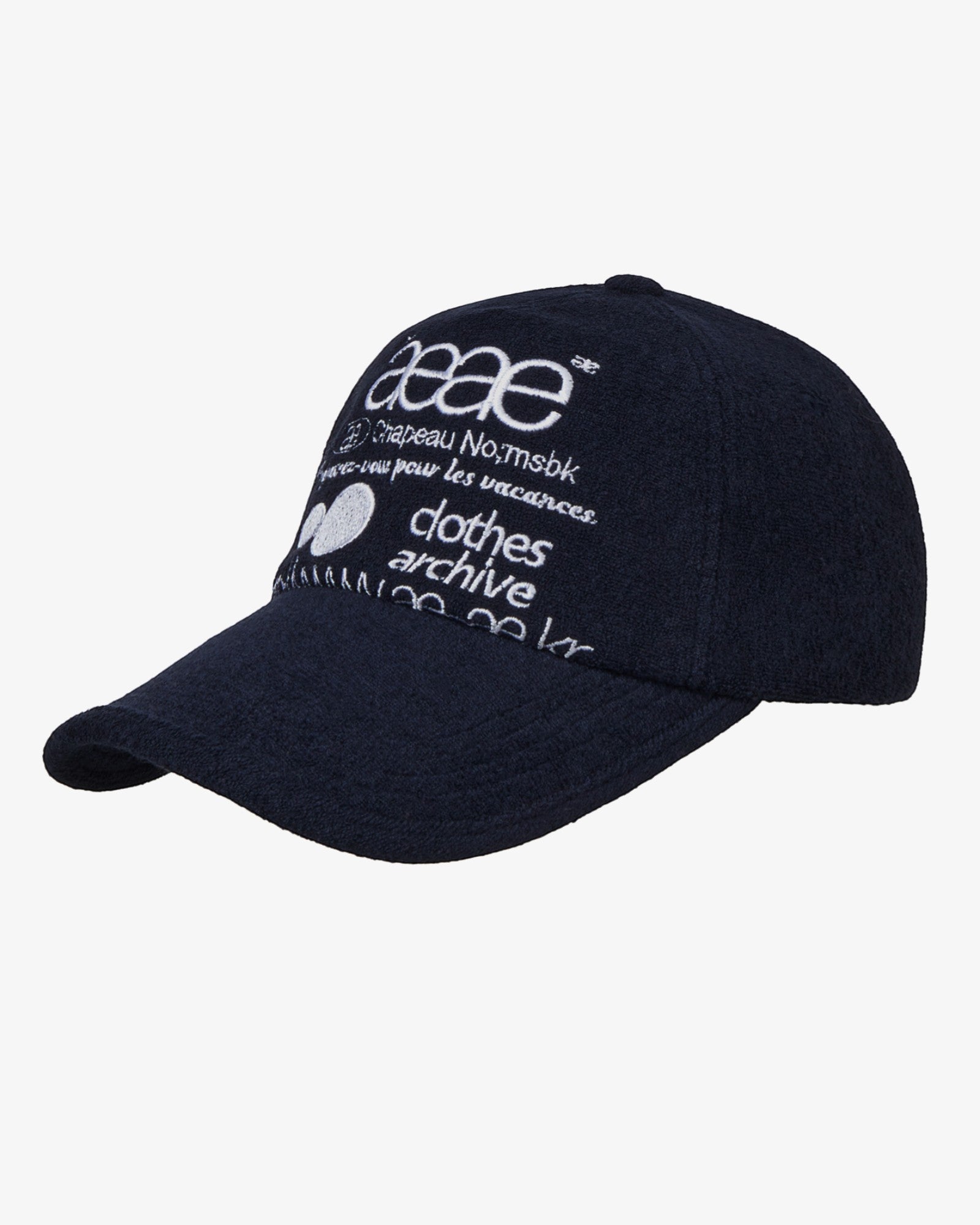 WEB LOGO FLEECE CAP [NAVY]