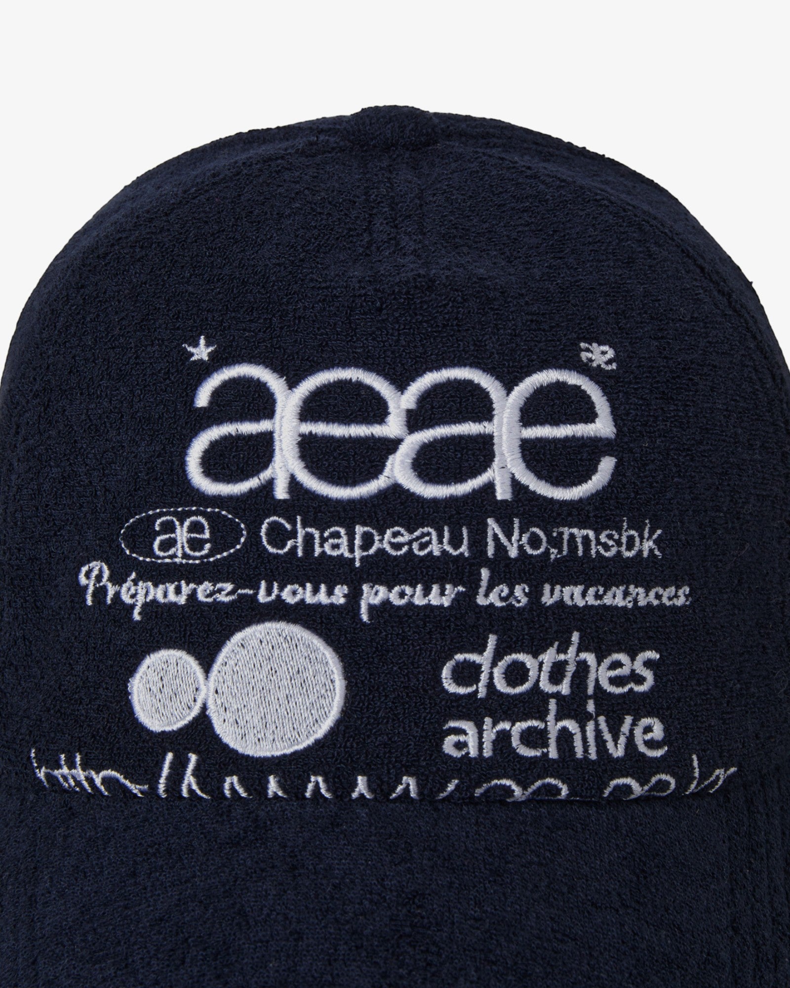 WEB LOGO FLEECE CAP [NAVY]