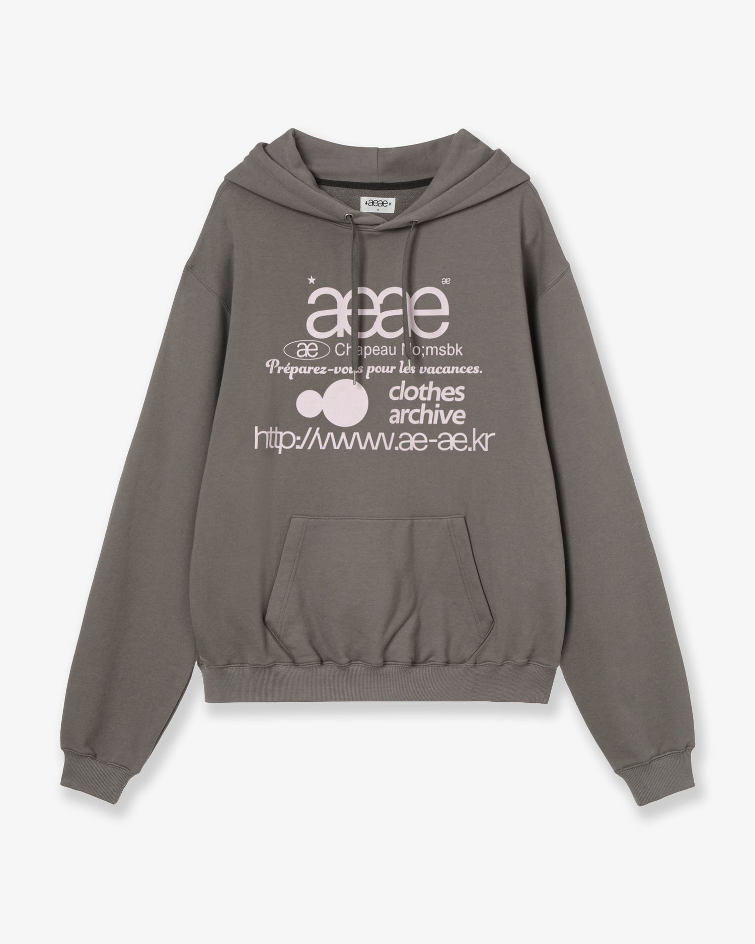WEB LOGO LOOSED HOODIE [TAUPE]
