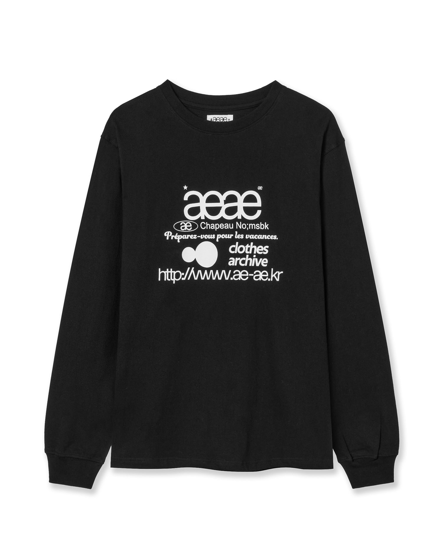 WEB LOGO L/S [BLACK]